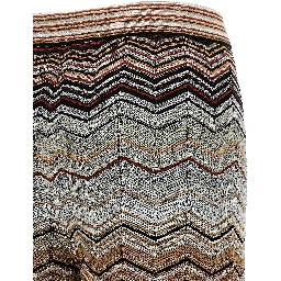Multicolor Viscose Casual Pants