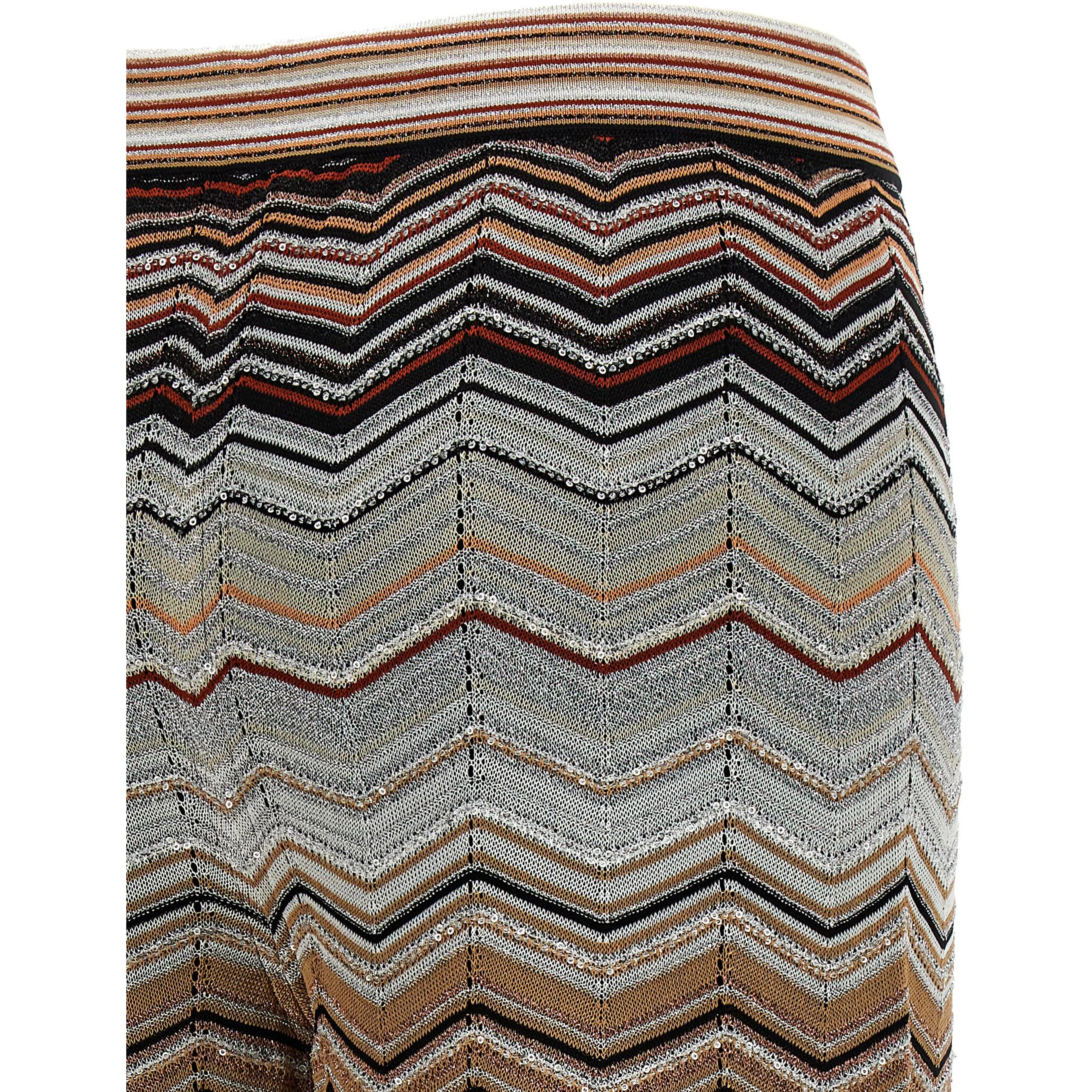 Multicolor Viscose Casual Pants