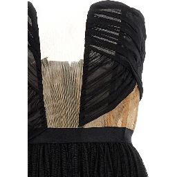 Black Viscose Long Dress