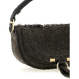 Brown Calfskin Shoulder Bag