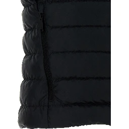 Black Polyamide Sleeveless Jacket