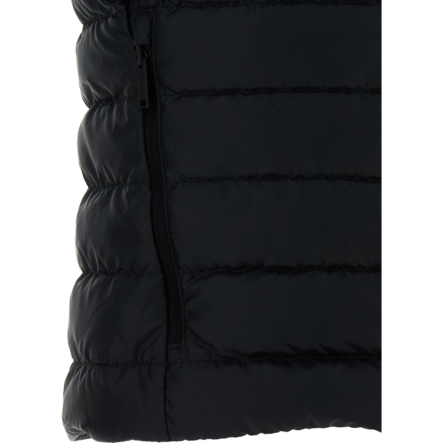 Black Polyamide Sleeveless Jacket
