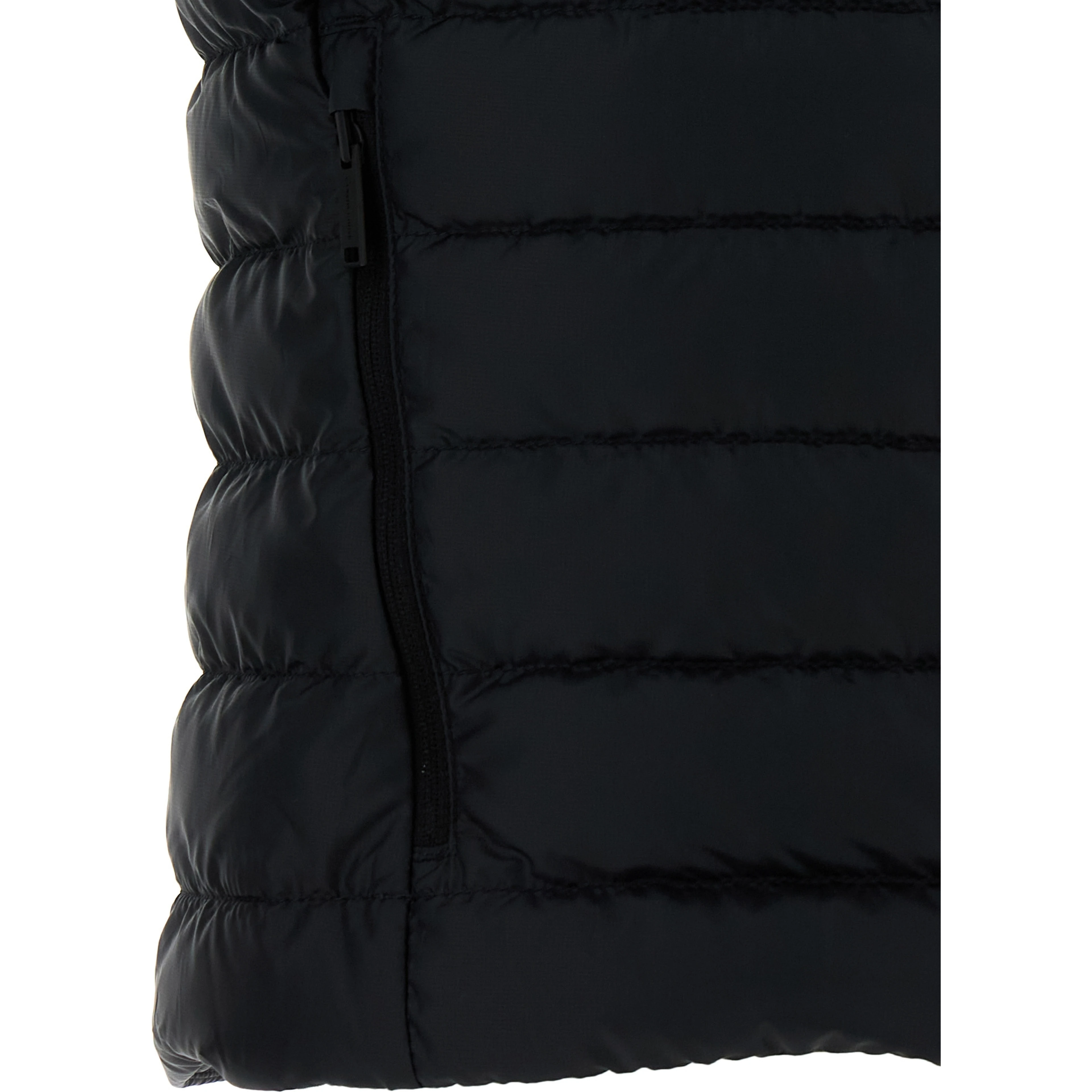 Black Polyamide Sleeveless Jacket