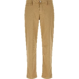 Beige Cotton Chino Pants