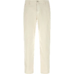 White Cotton Chino Pants