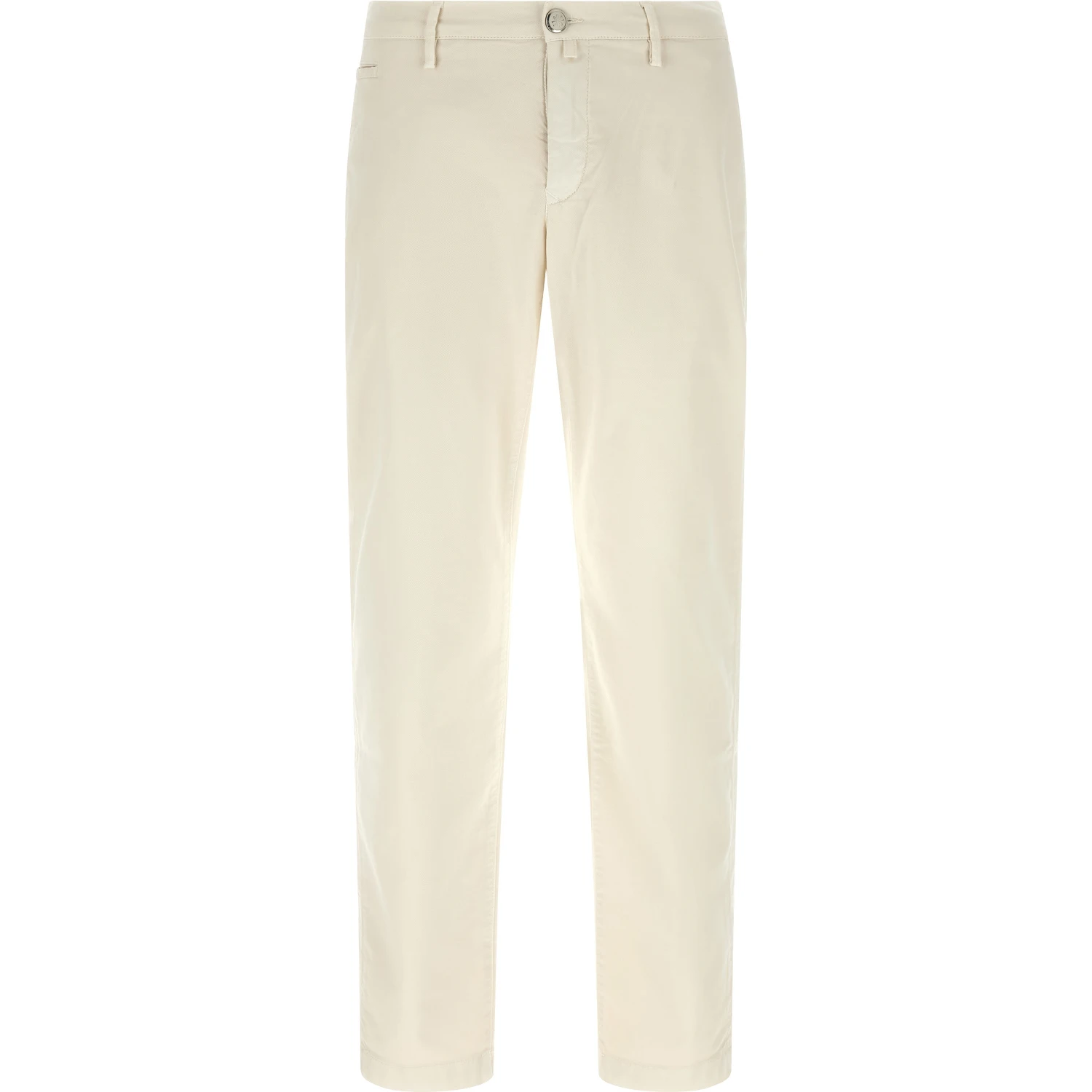 White Cotton Chino Pants