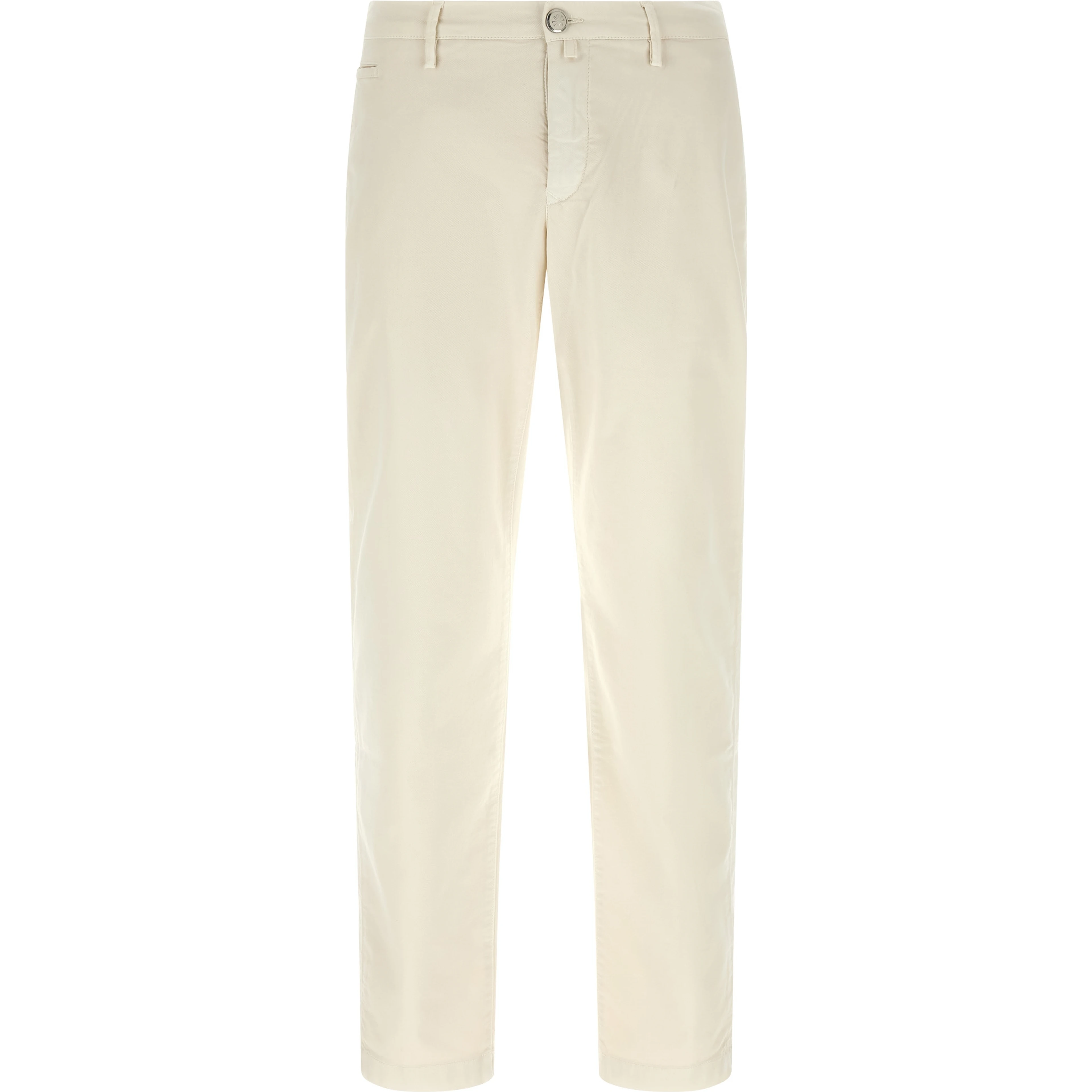 White Cotton Chino Pants