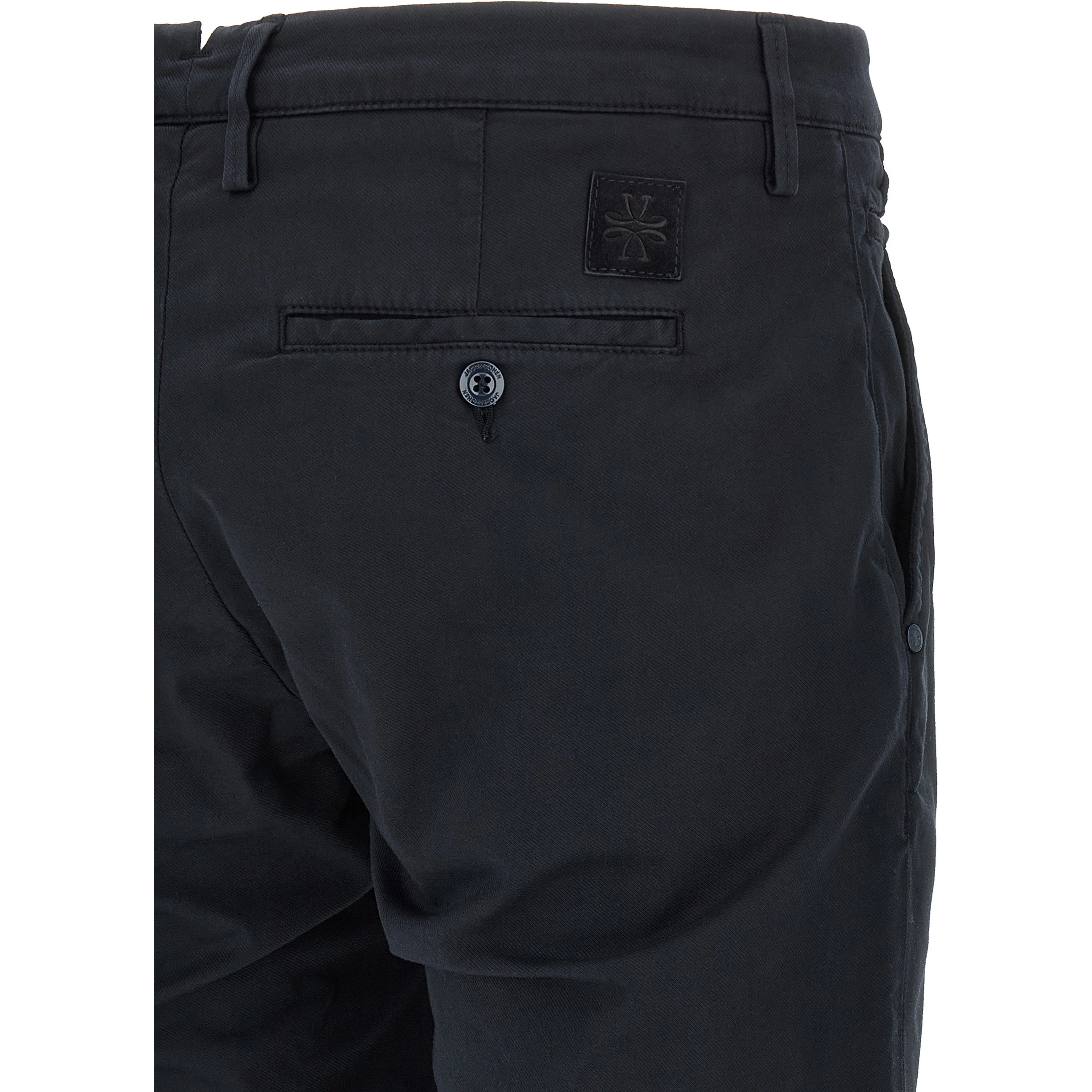 Blue Cotton Chino Pants