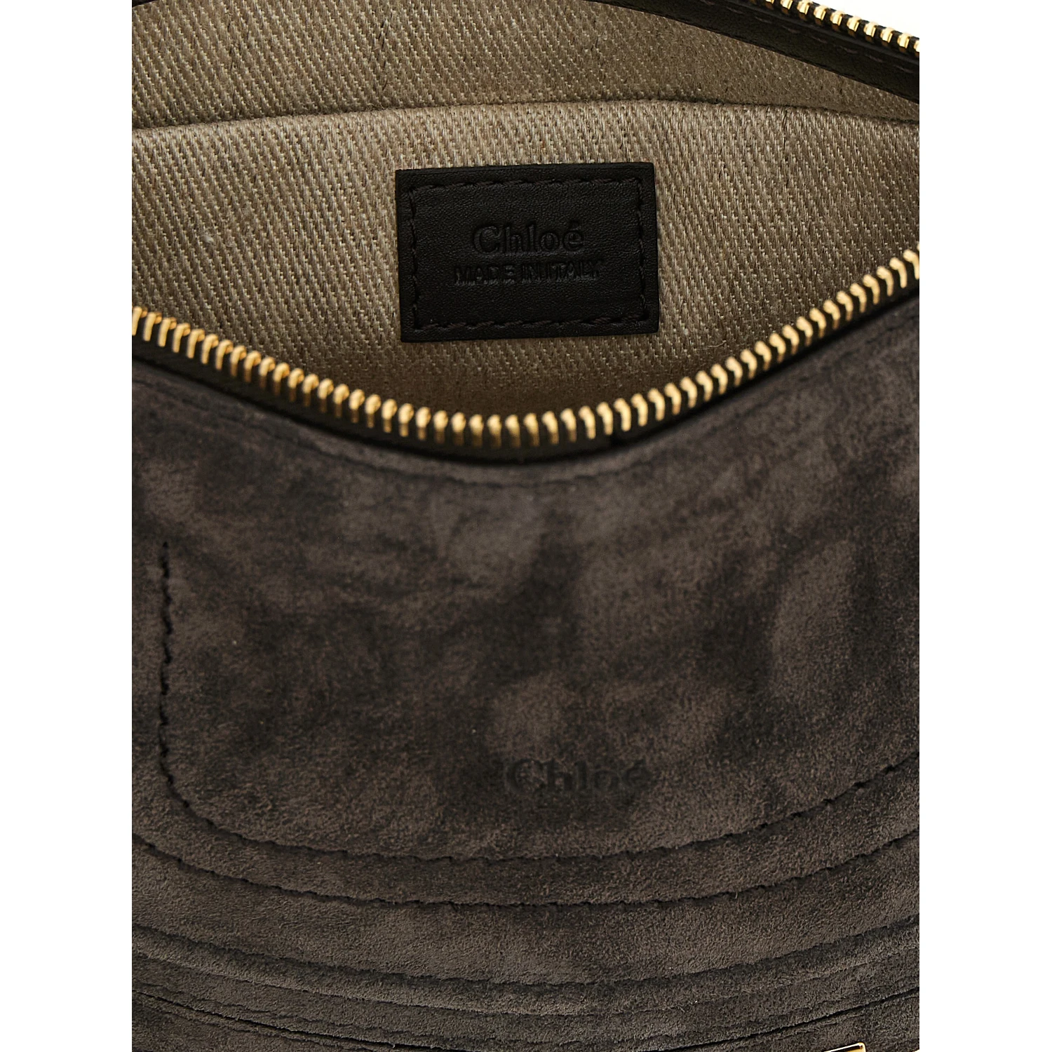 Brown Calfskin Shoulder Bag