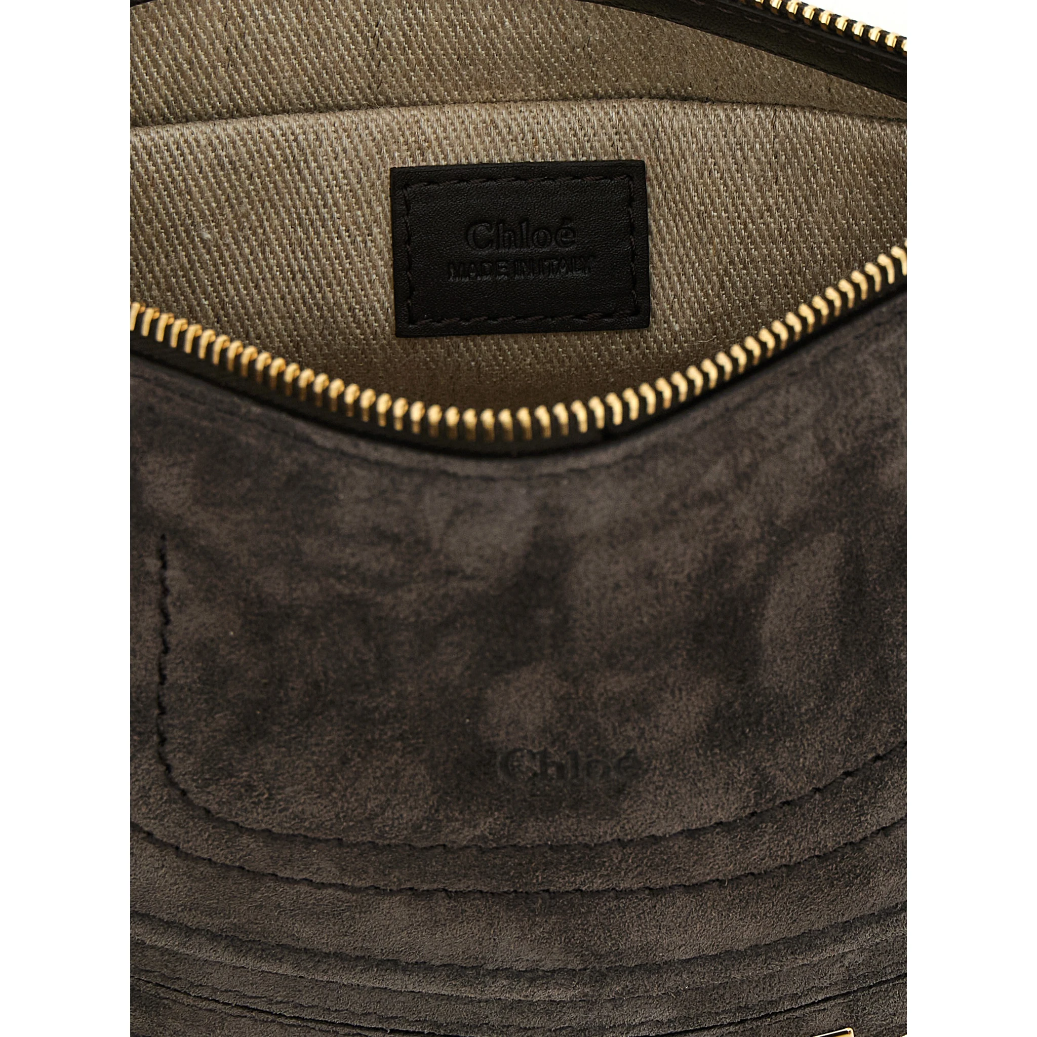 Brown Calfskin Shoulder Bag