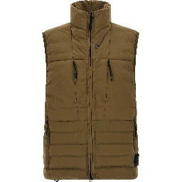 Bicolor Polyamide Sleeveless Jacket