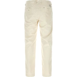 White Cotton Chino Pants