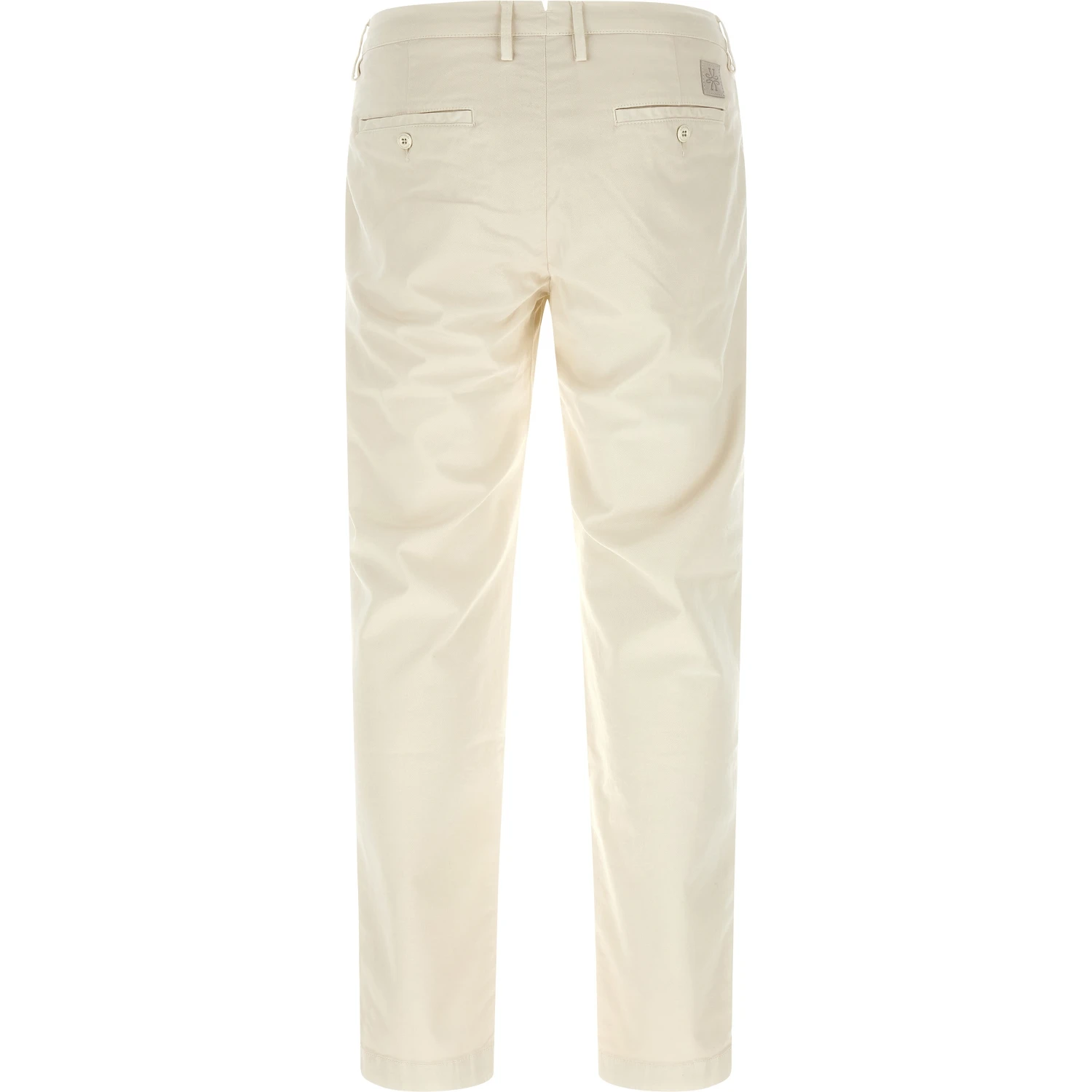White Cotton Chino Pants
