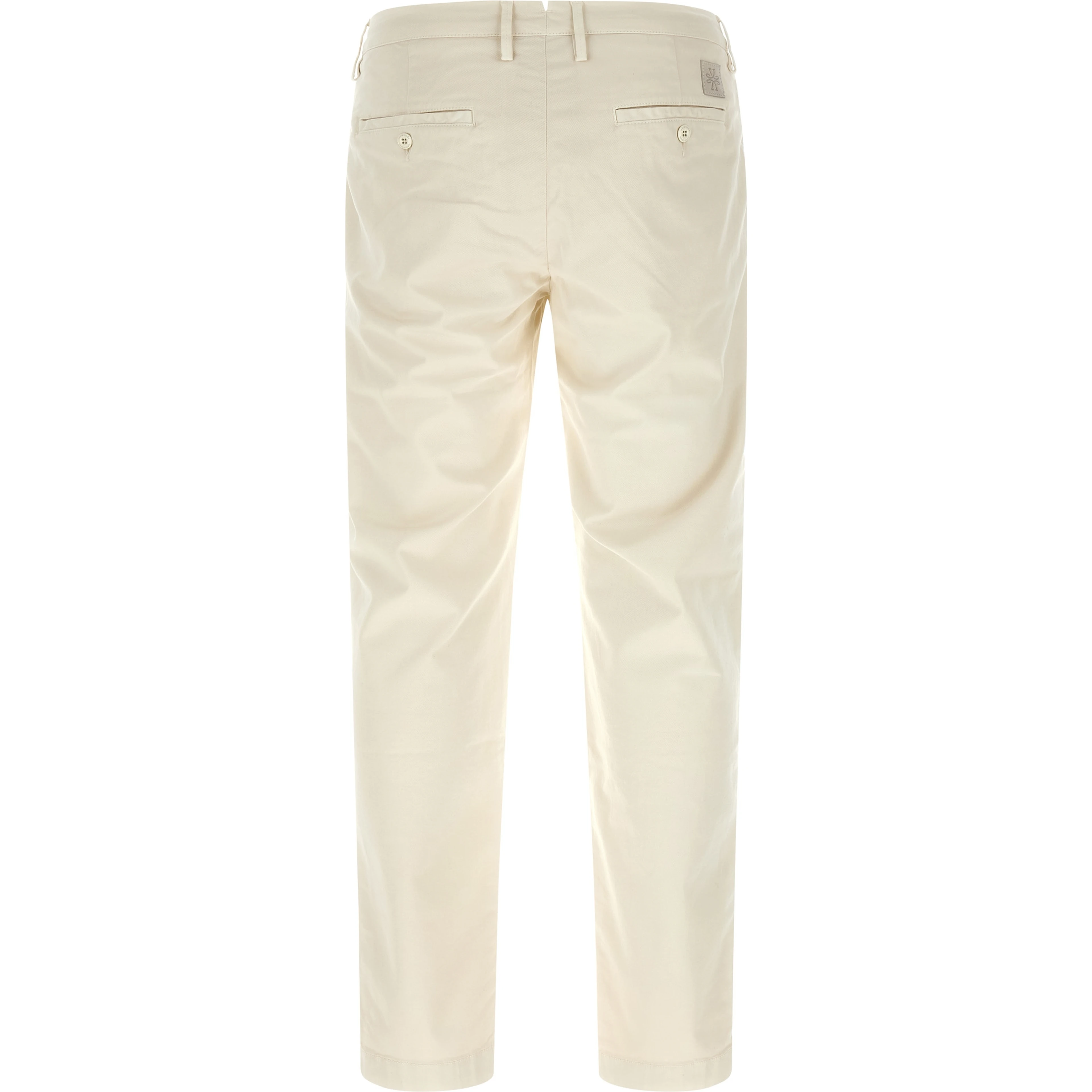 White Cotton Chino Pants