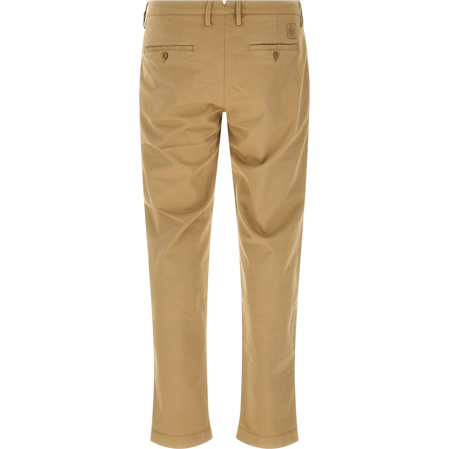 Beige Cotton Chino Pants