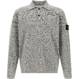 Gray Cotton Polo Shirt