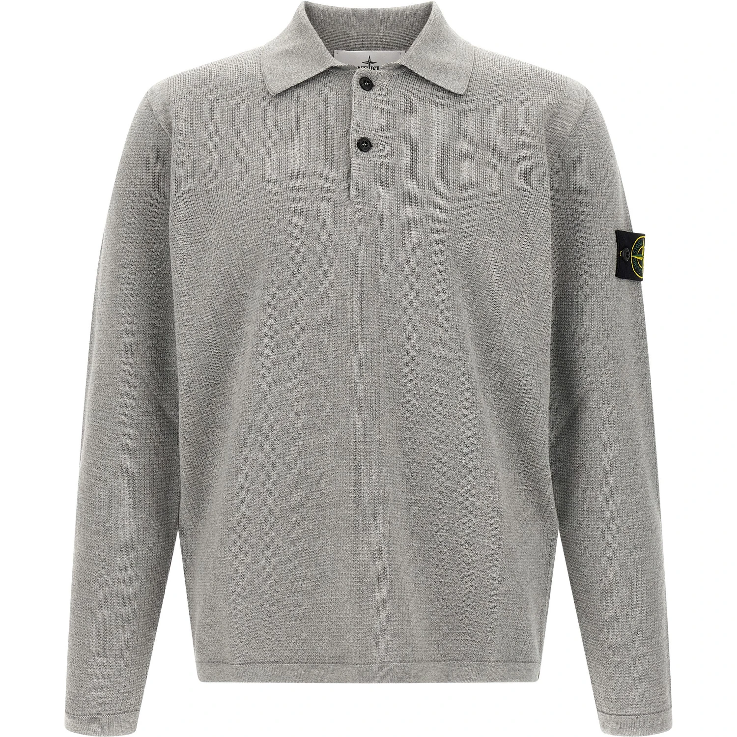 Gray Cotton Polo Shirt