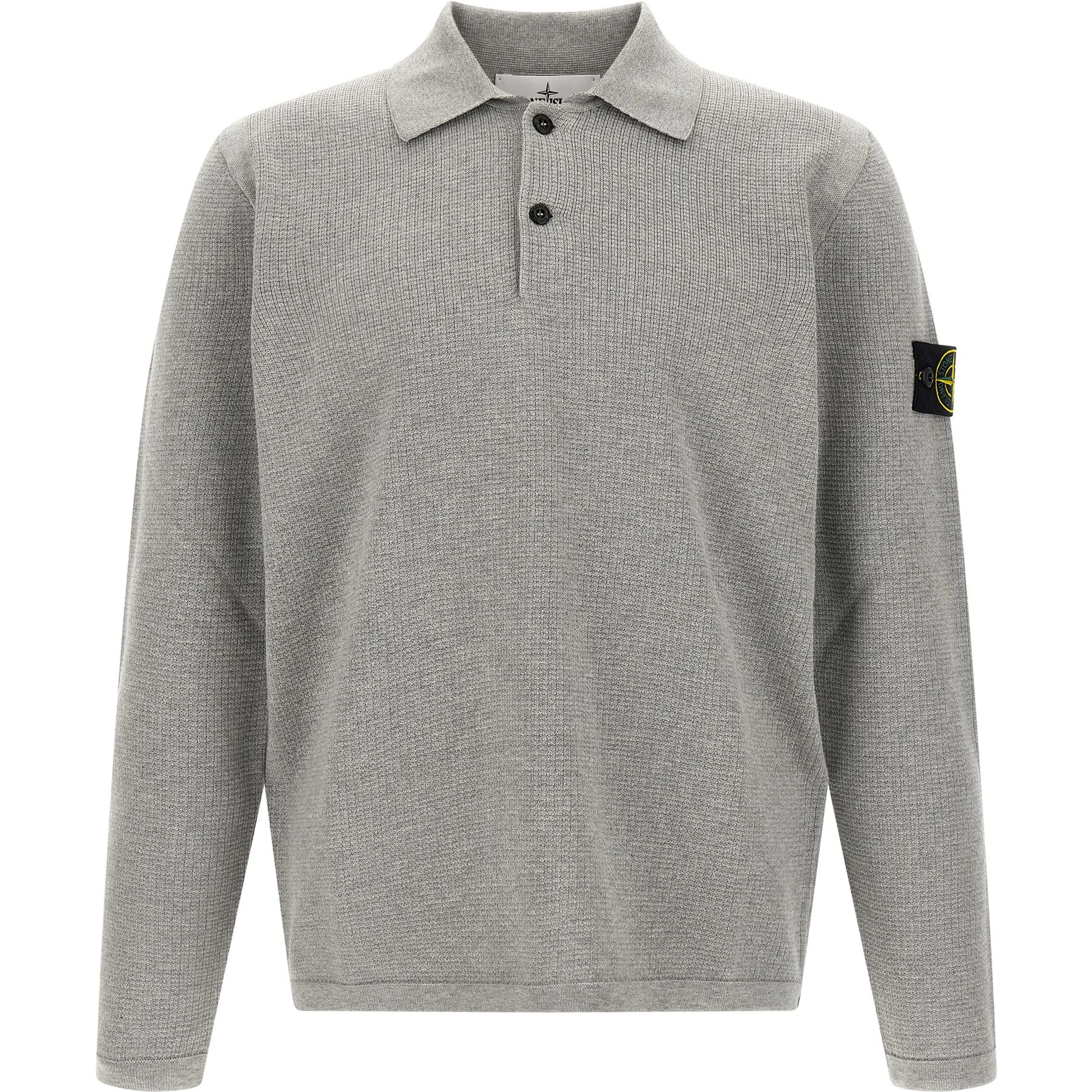 Gray Cotton Polo Shirt