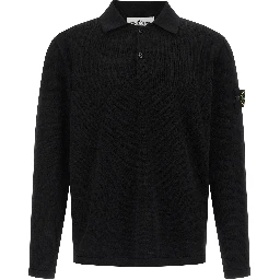 Black Cotton Polo Shirt