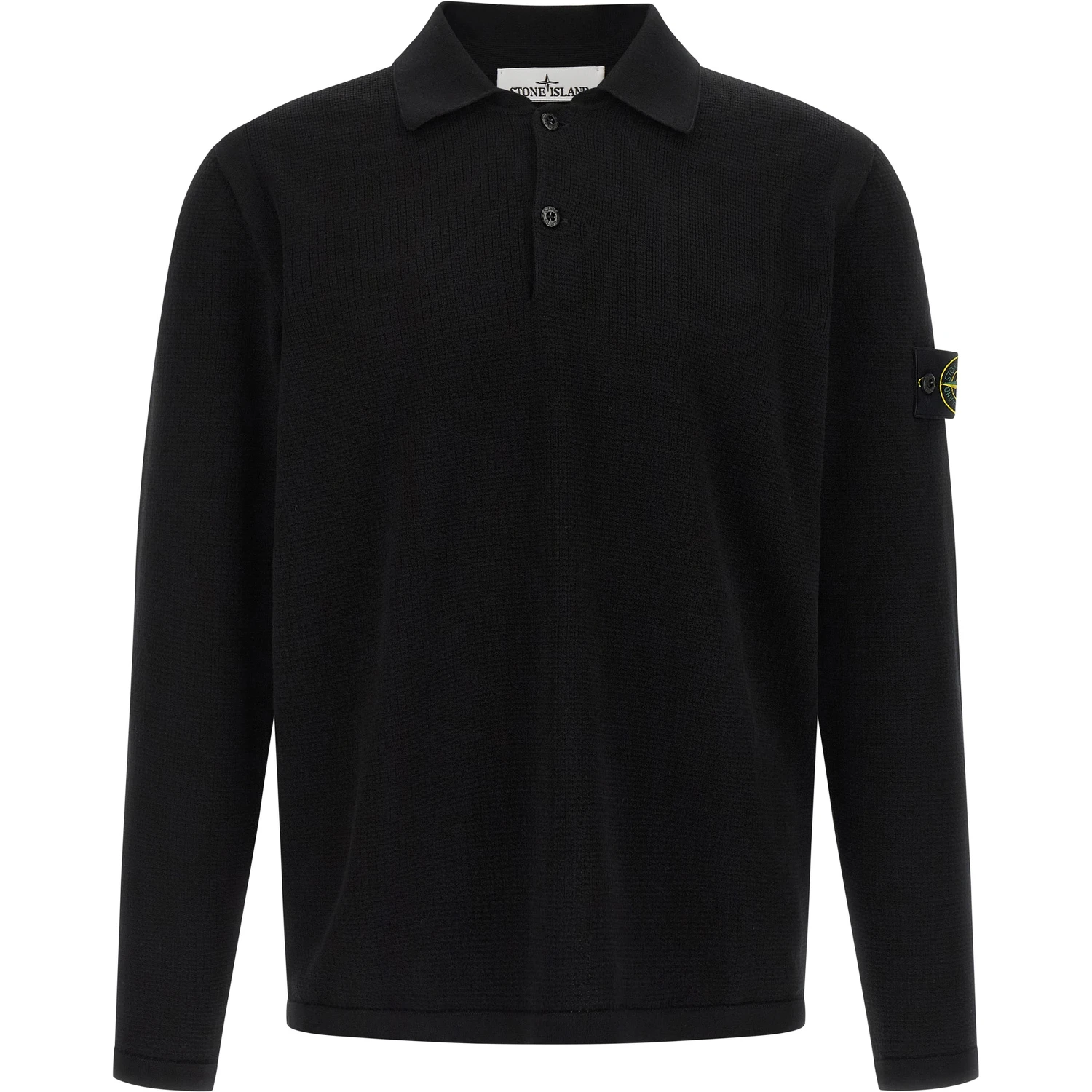 Black Cotton Polo Shirt