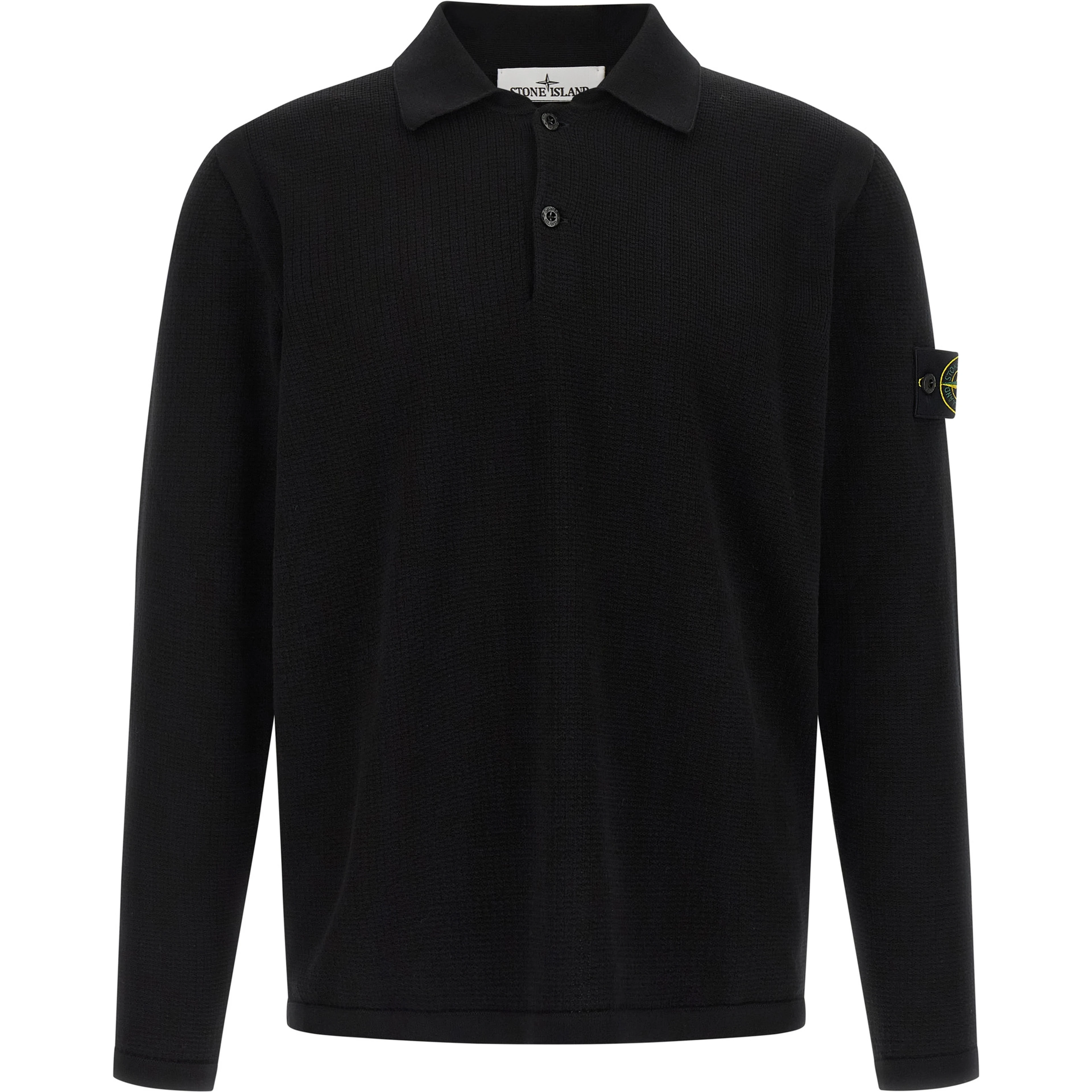 Black Cotton Polo Shirt