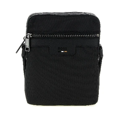 Black Polyester Crossbody Bag