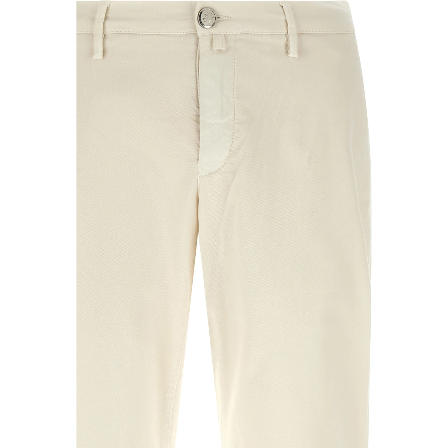 White Cotton Chino Pants