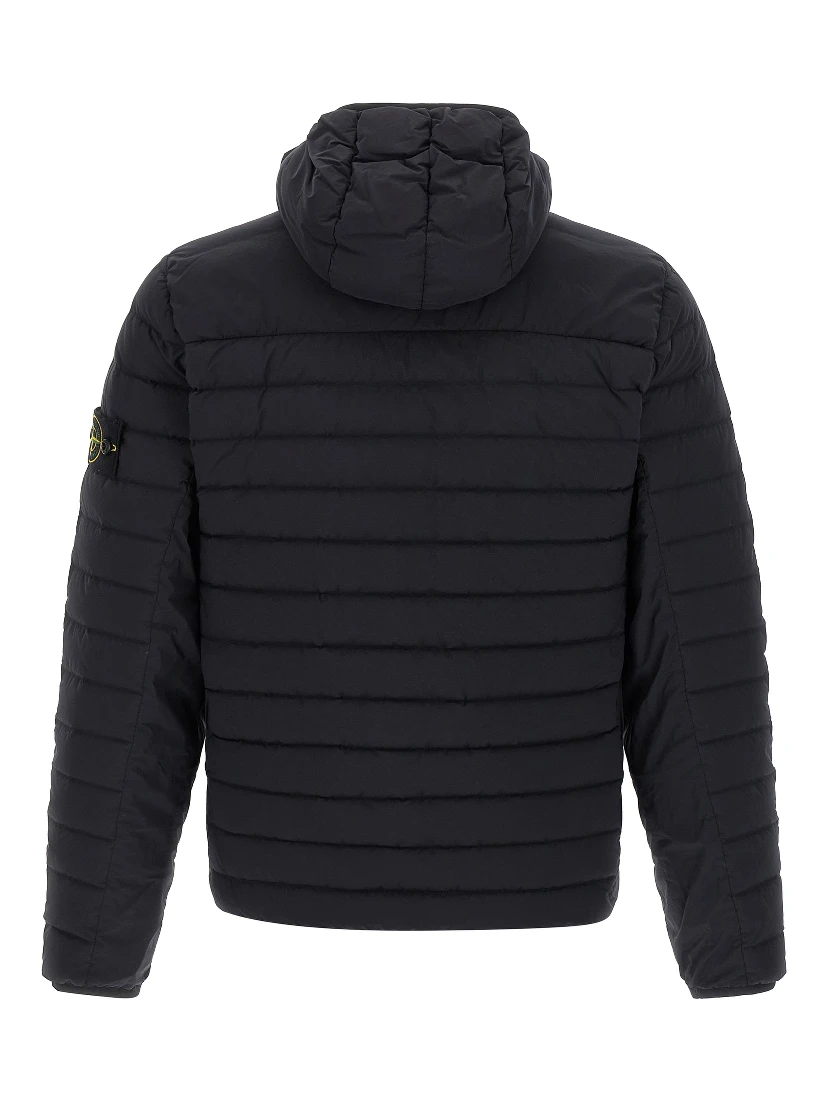 Blue Polyamide Full-Length Jacket