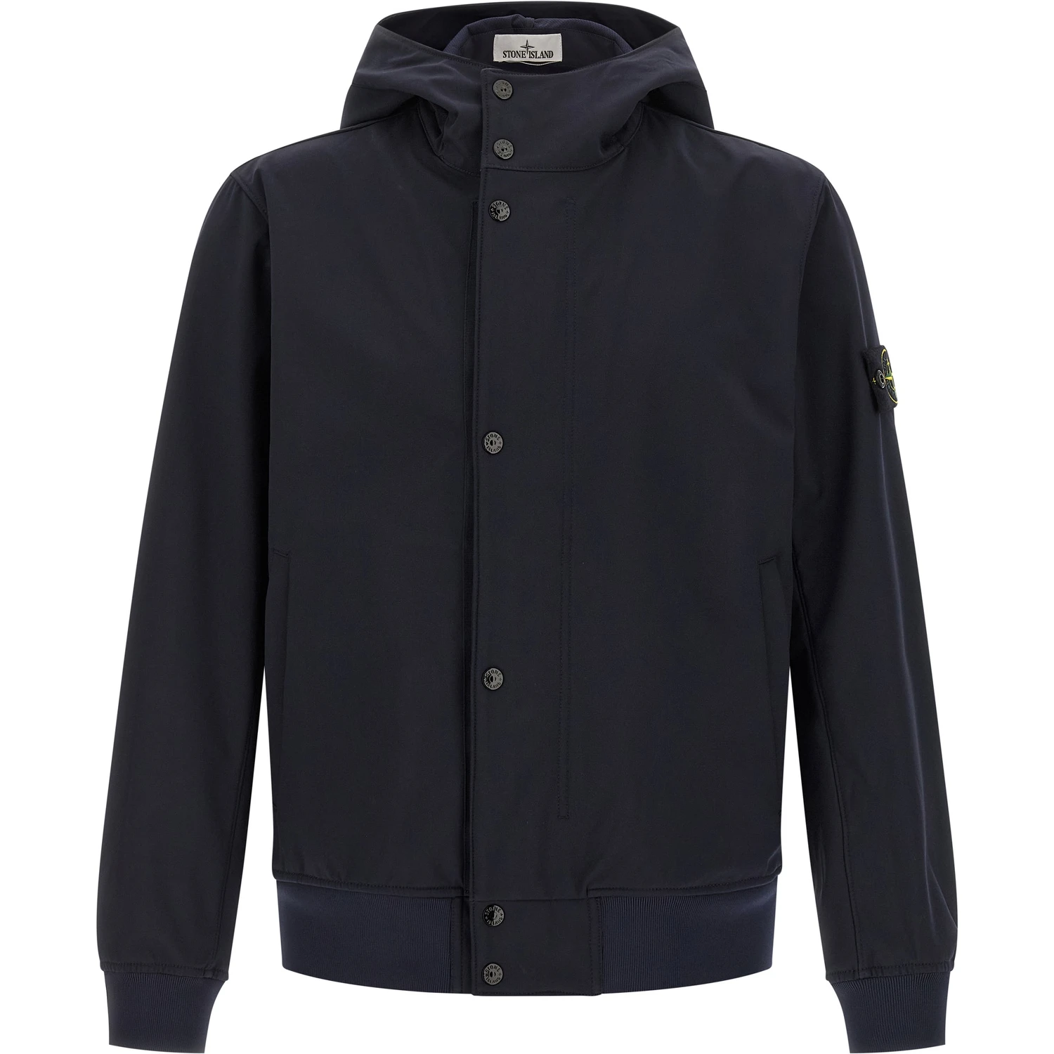 Blue Polyester Shell Jacket