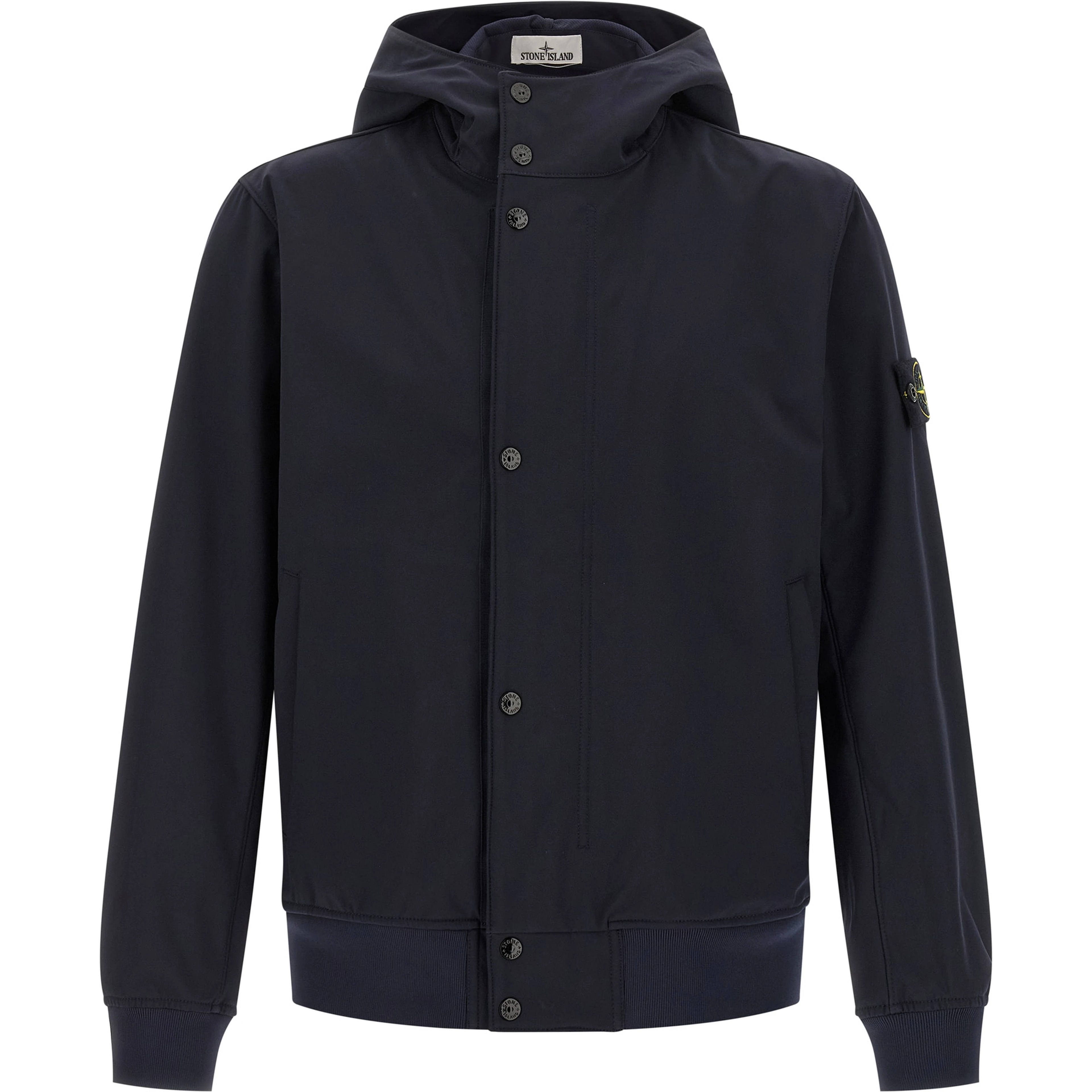 Blue Polyester Shell Jacket