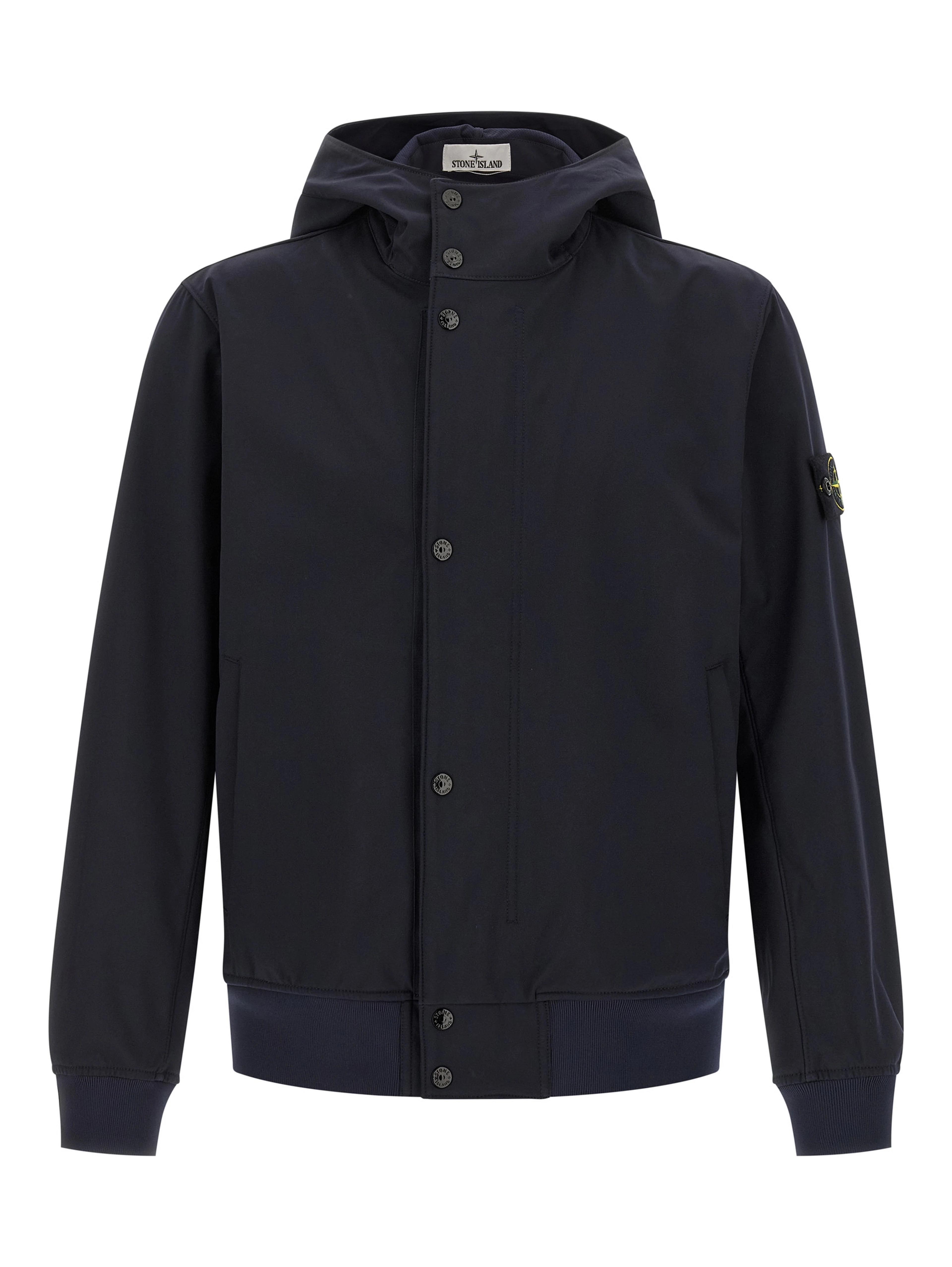 Blue Polyester Shell Jacket