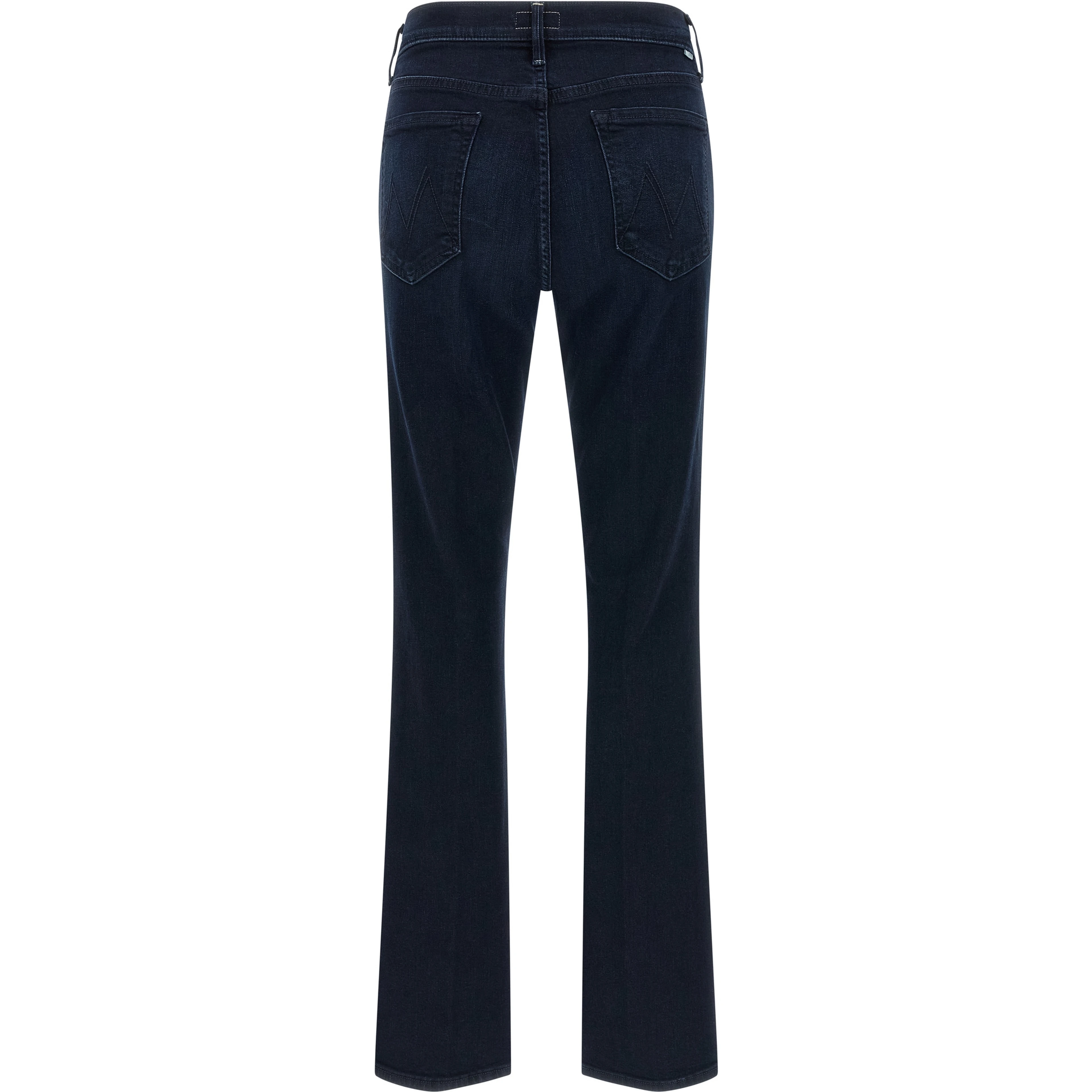 Blue Cotton Flared Jeans