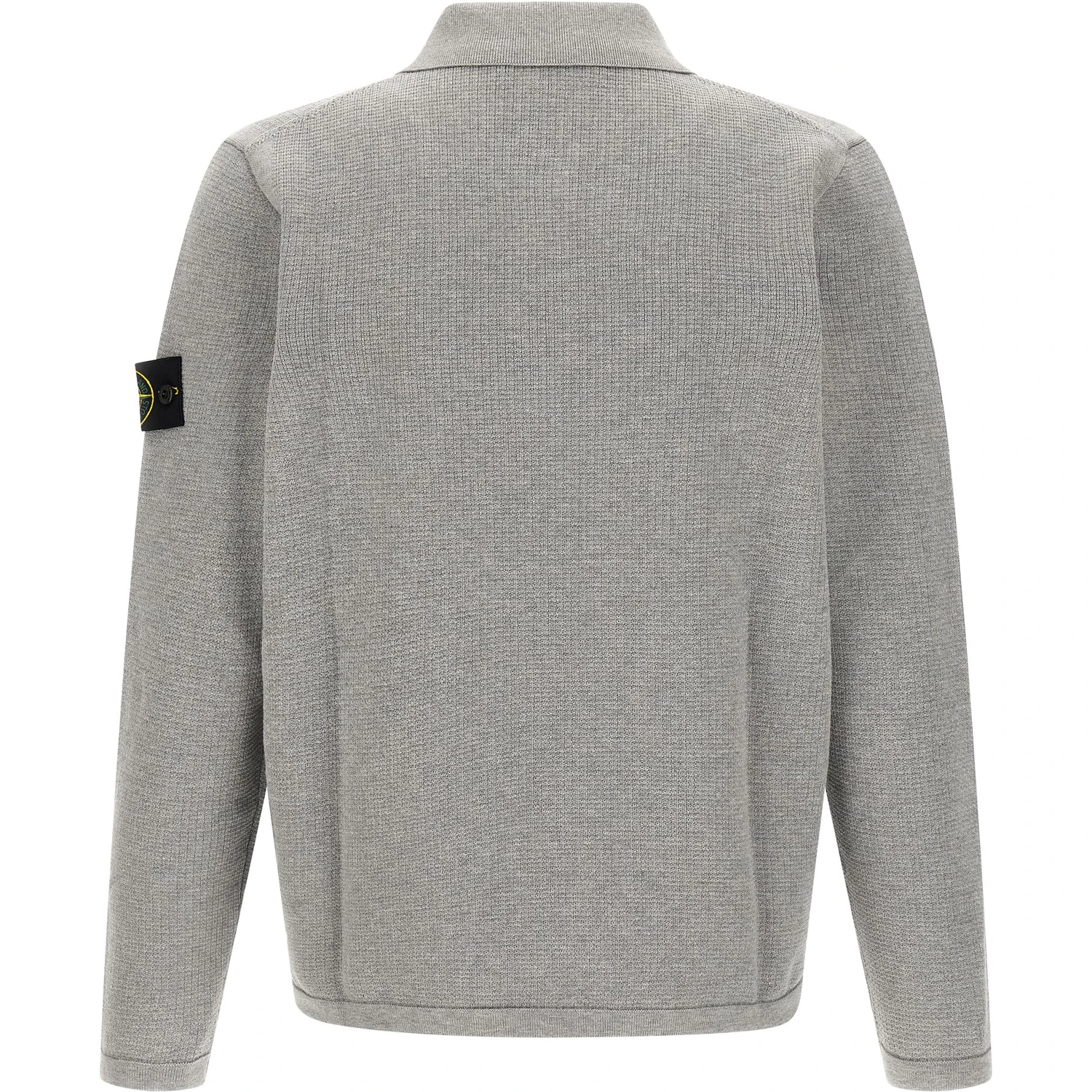 Gray Cotton Polo Shirt