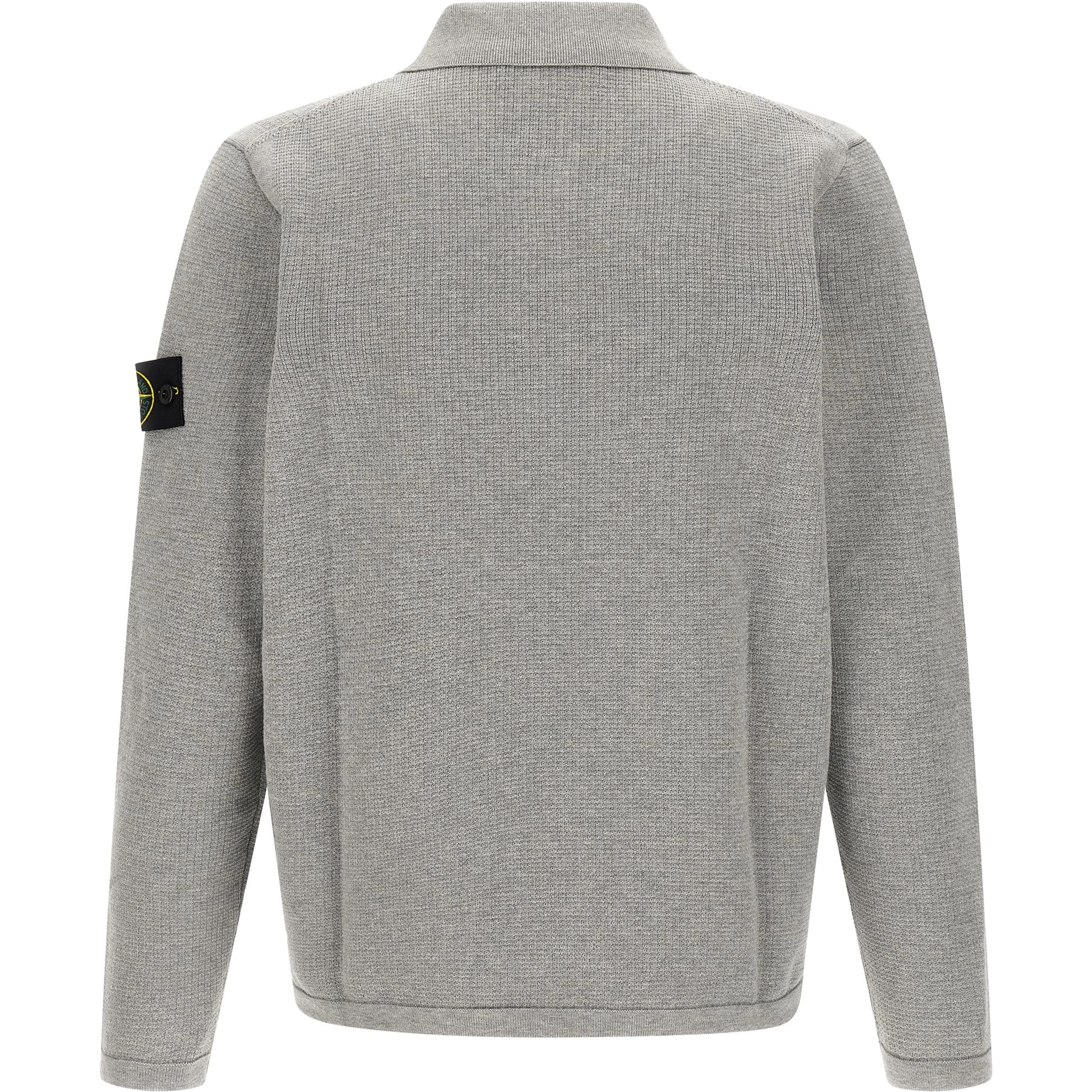 Gray Cotton Polo Shirt