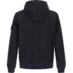 Blue Polyester Shell Jacket