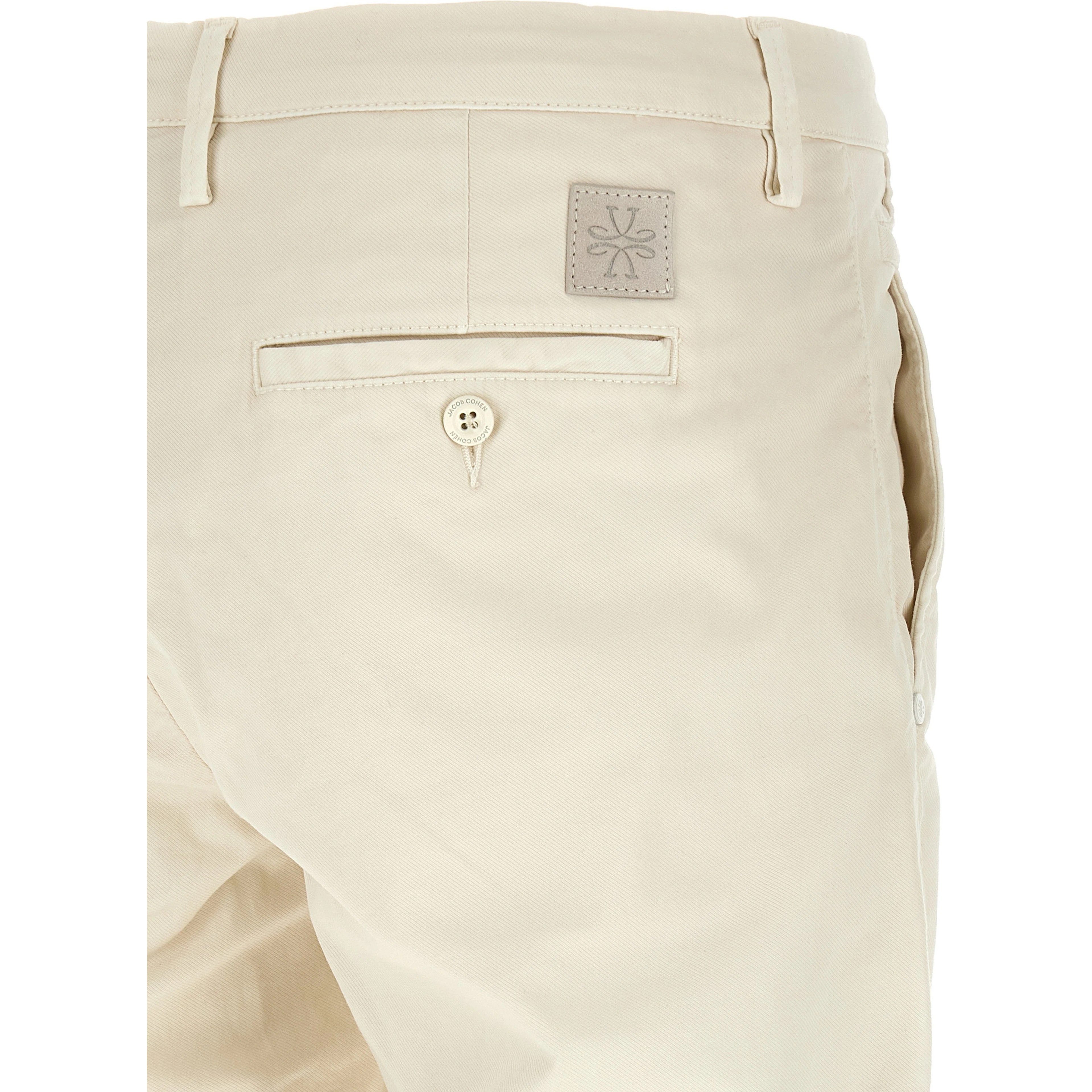 White Cotton Chino Pants