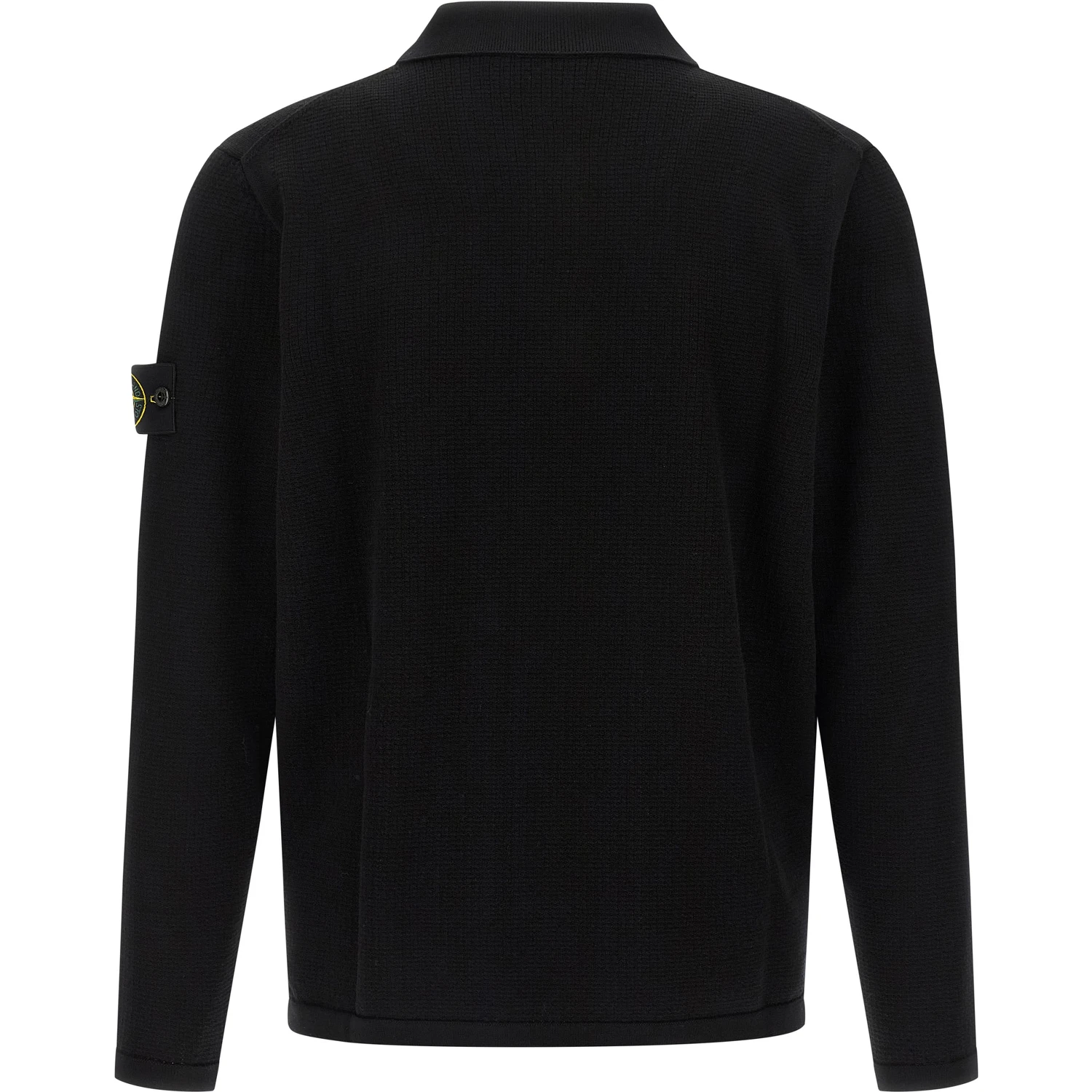 Black Cotton Polo Shirt