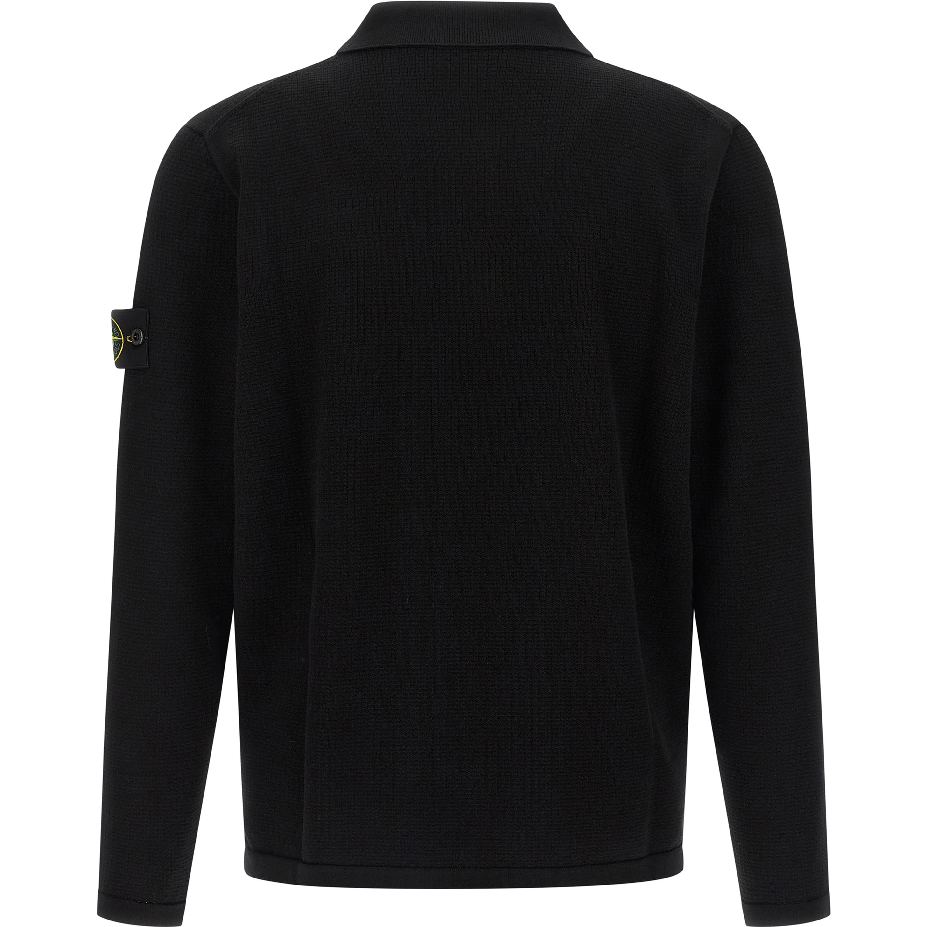 Black Cotton Polo Shirt