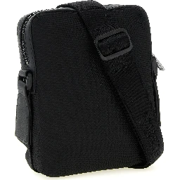 Black Polyester Crossbody Bag