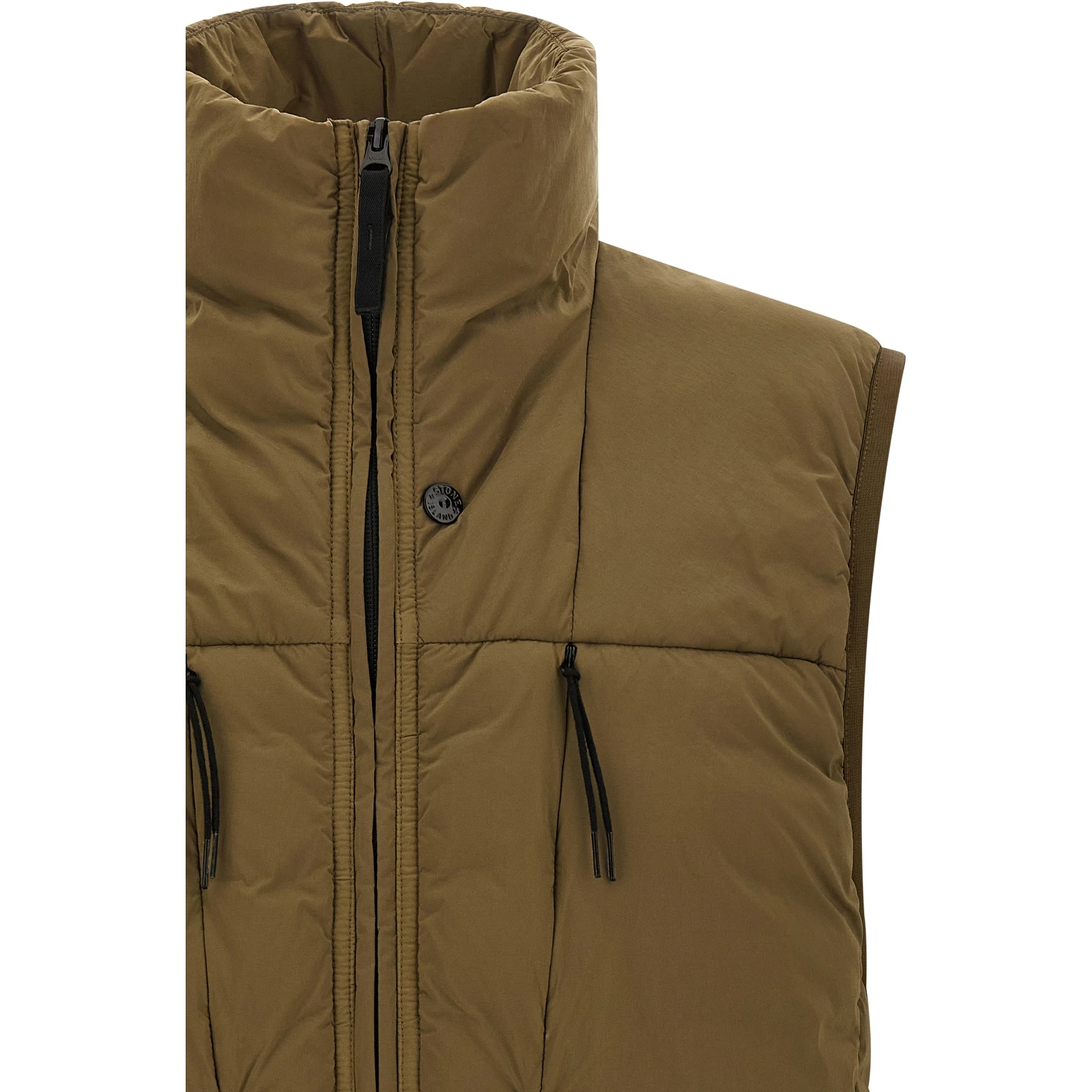 Bicolor Polyamide Sleeveless Jacket