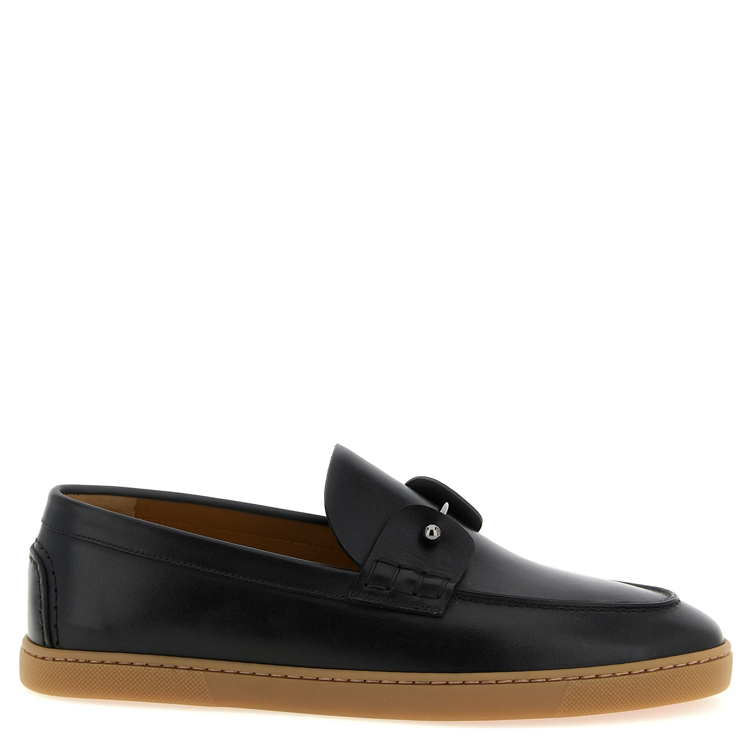 Black Calfskin Slip-On Loafers