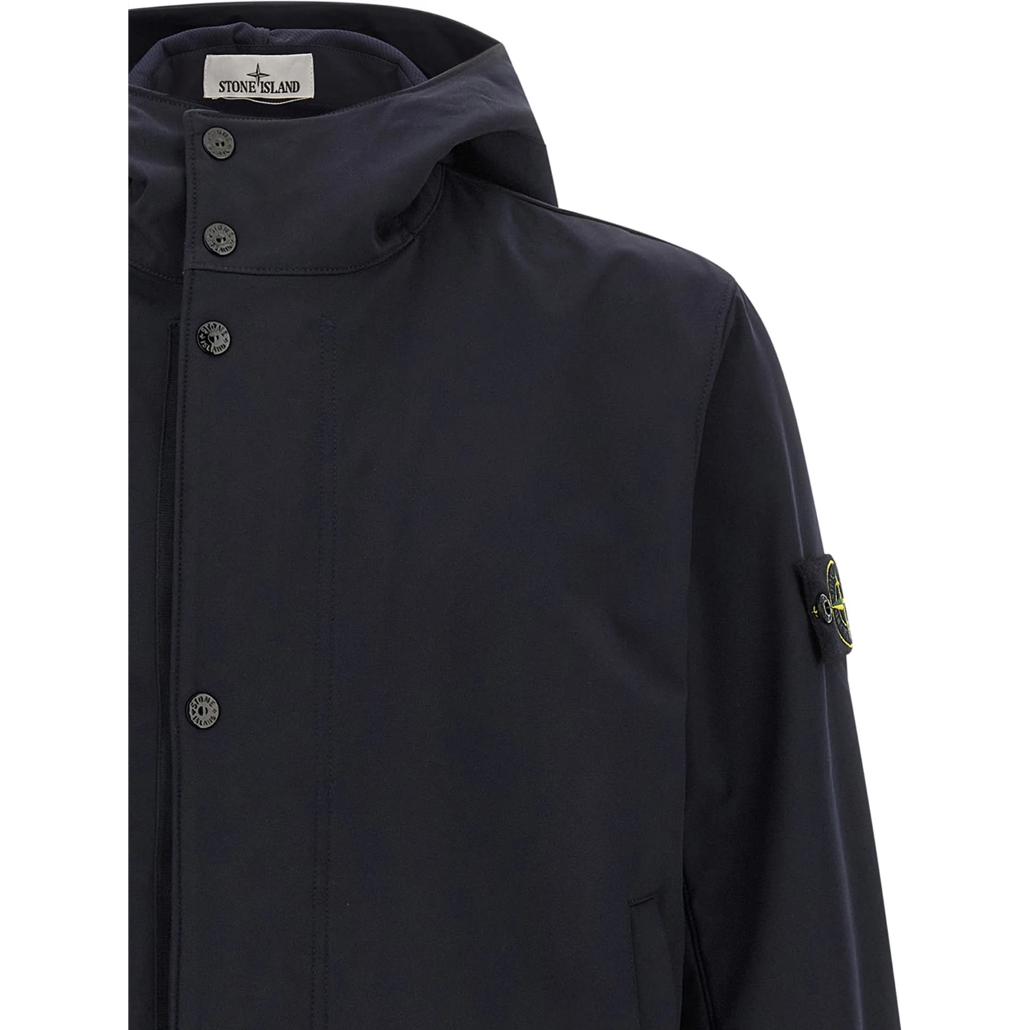 Blue Polyester Shell Jacket