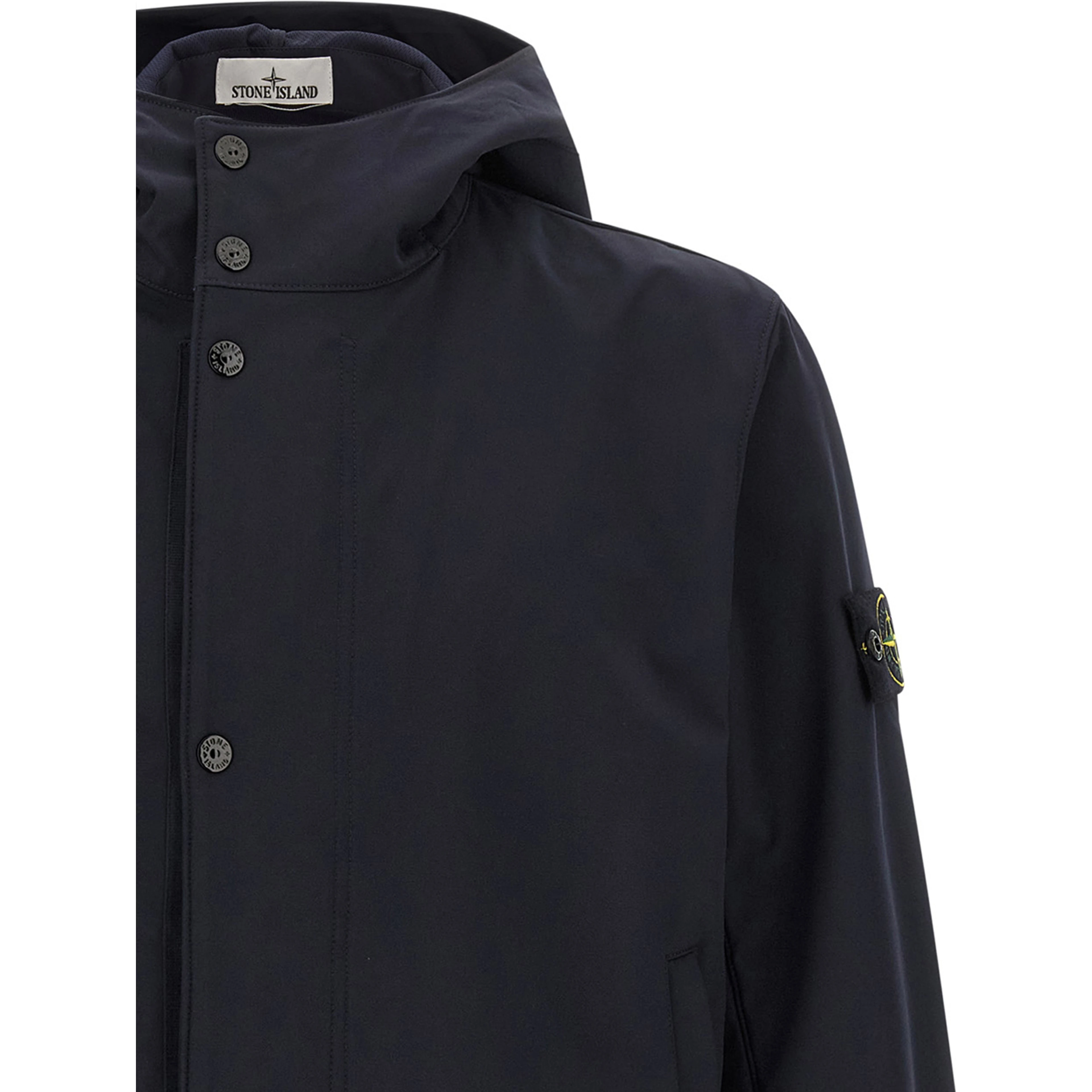 Blue Polyester Shell Jacket