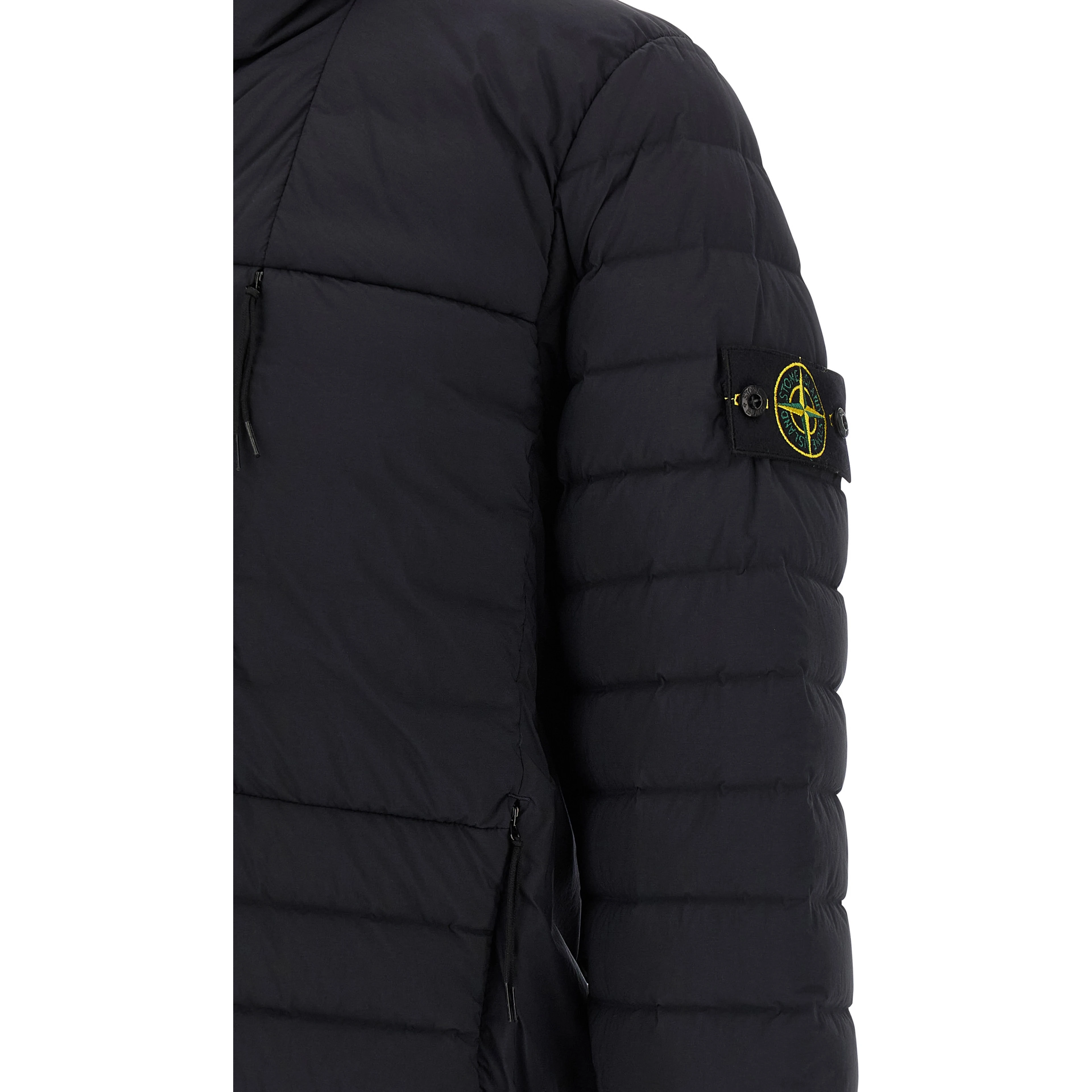 Blue Polyamide Full-Length Jacket