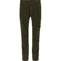 Bicolor Cotton Cargo Pants