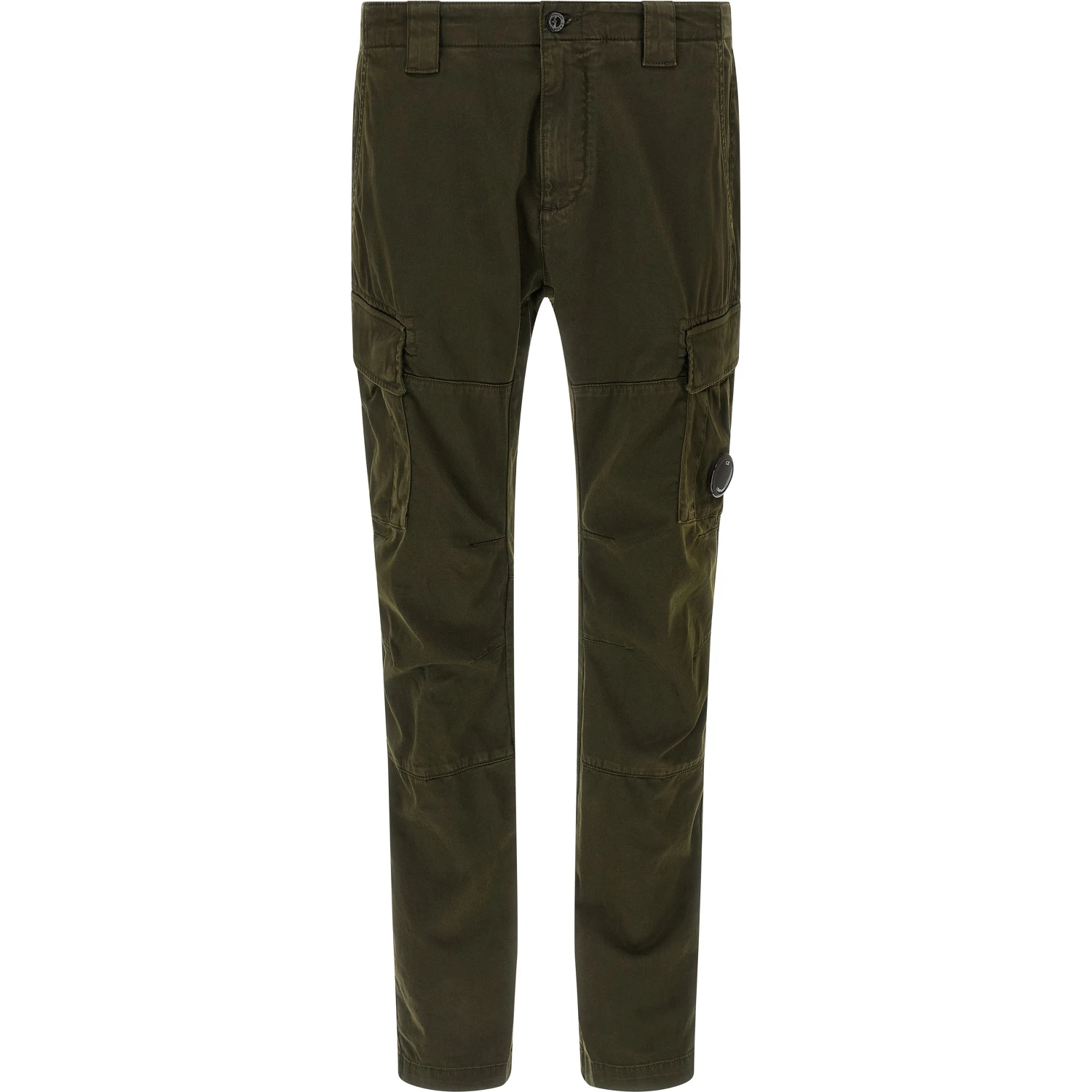 Bicolor Cotton Cargo Pants