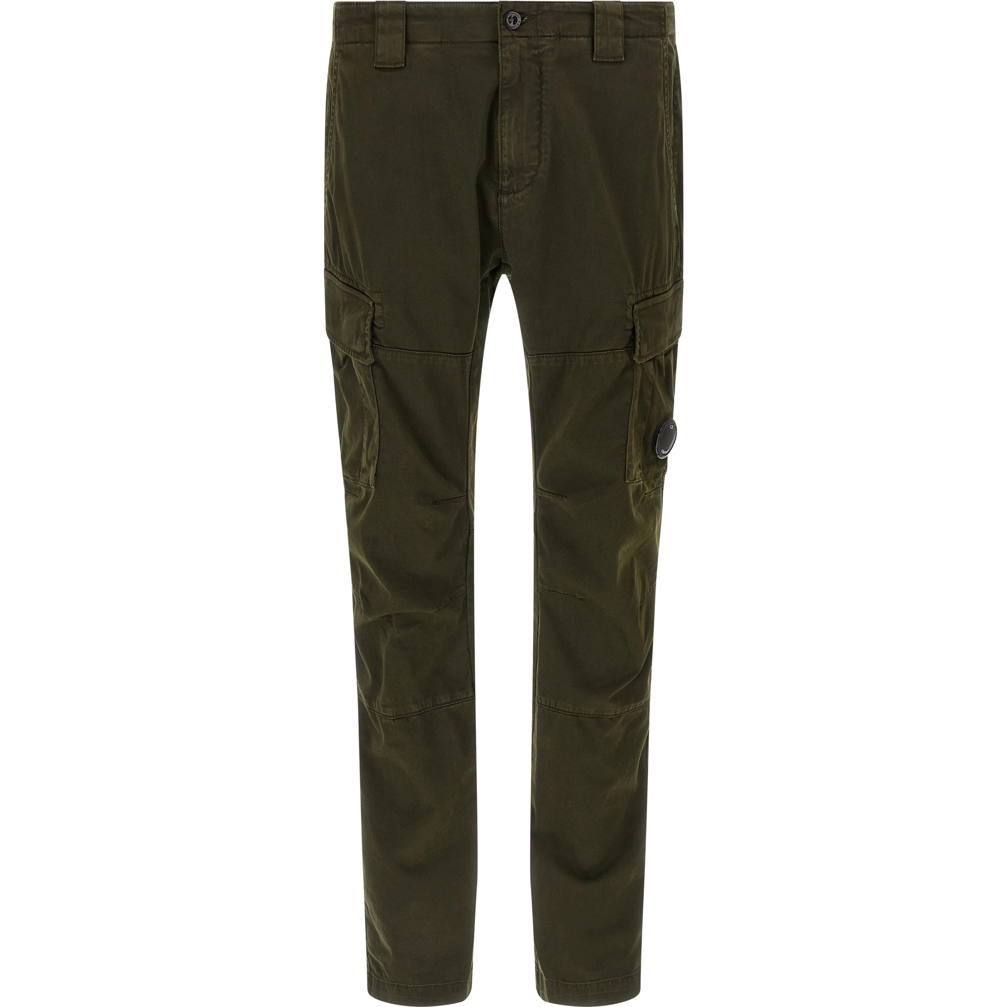 Bicolor Cotton Cargo Pants