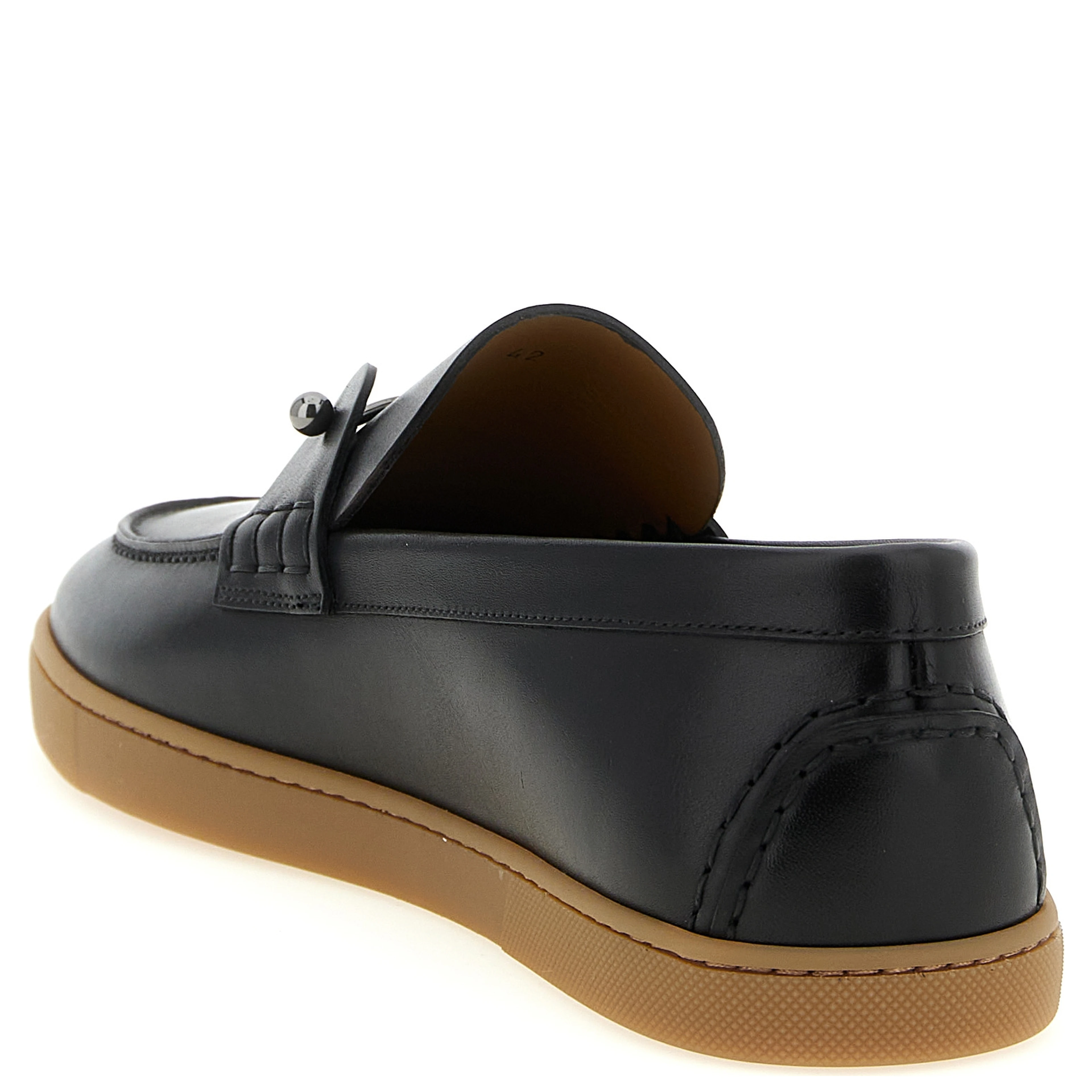 Black Calfskin Slip-On Loafers