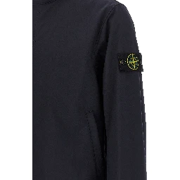 Blue Polyester Shell Jacket