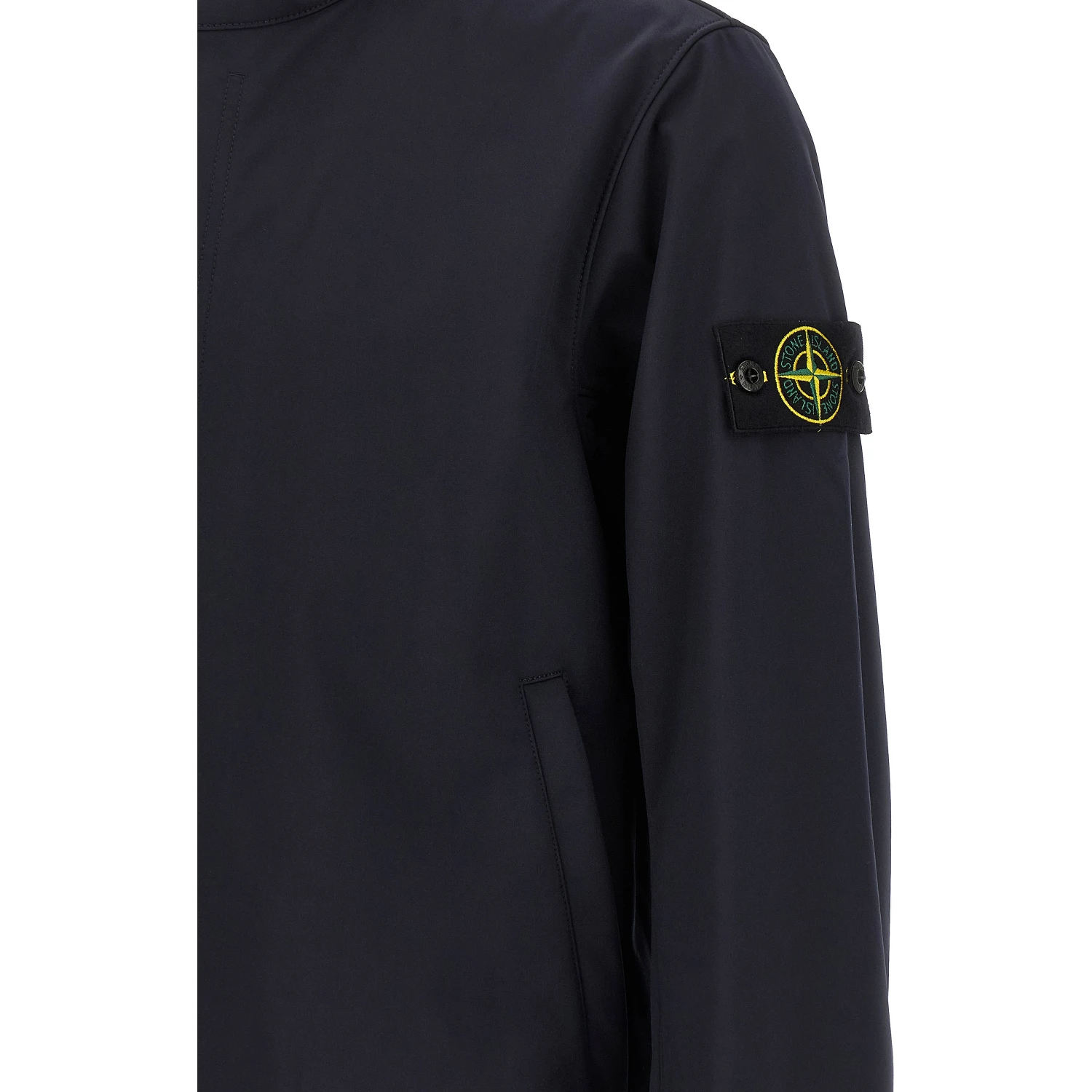 Blue Polyester Shell Jacket